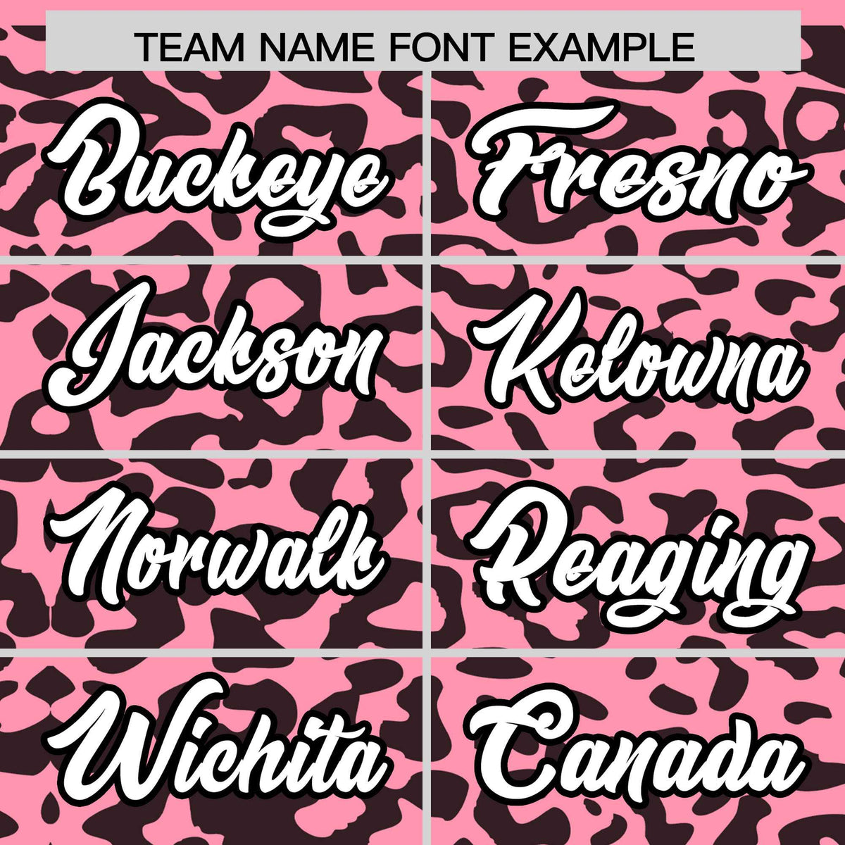 Custom Light Pink Black Leopard Print Pattern Authentic Baseball Jersey