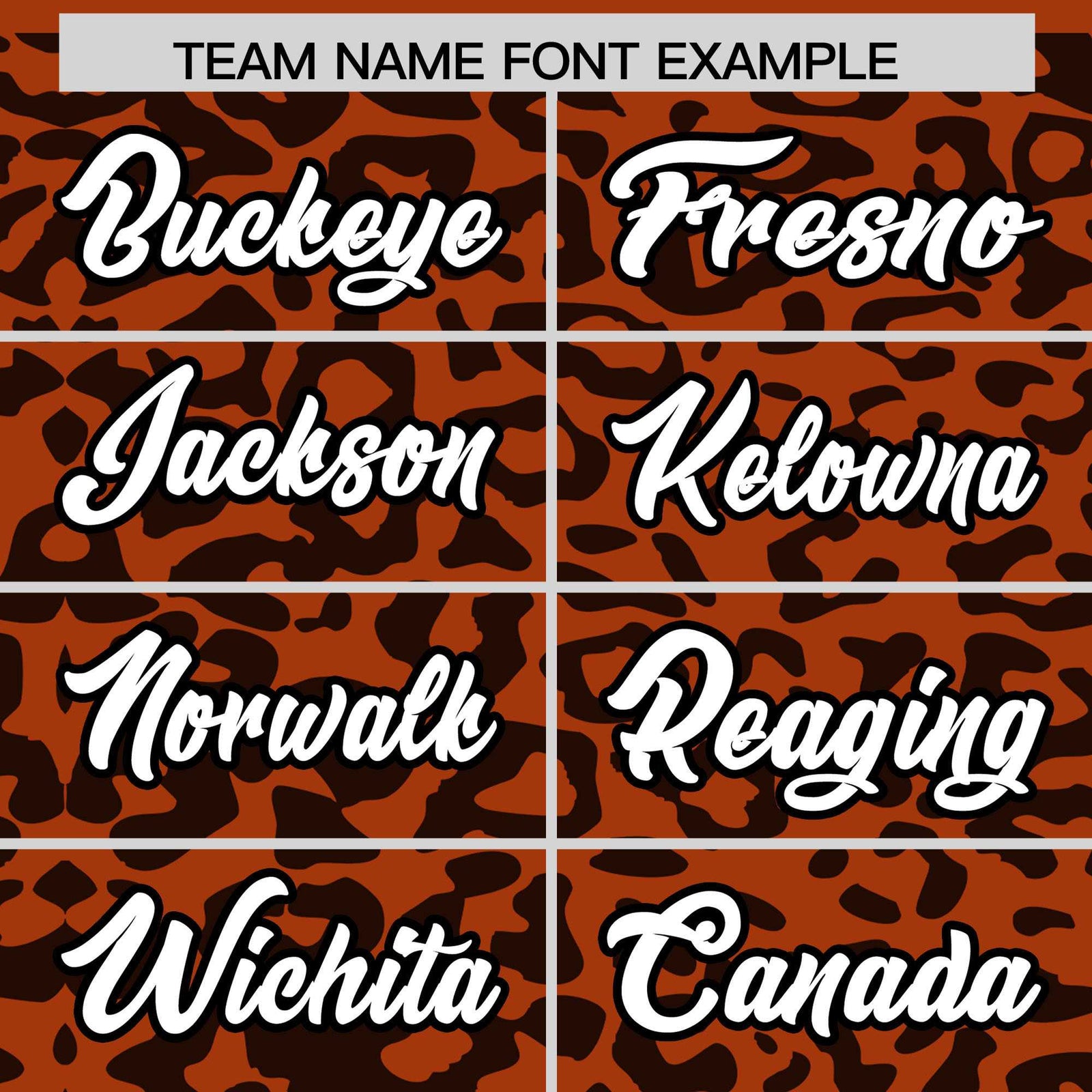 Custom Texas Orange Black Leopard Print Pattern Authentic Baseball Jersey