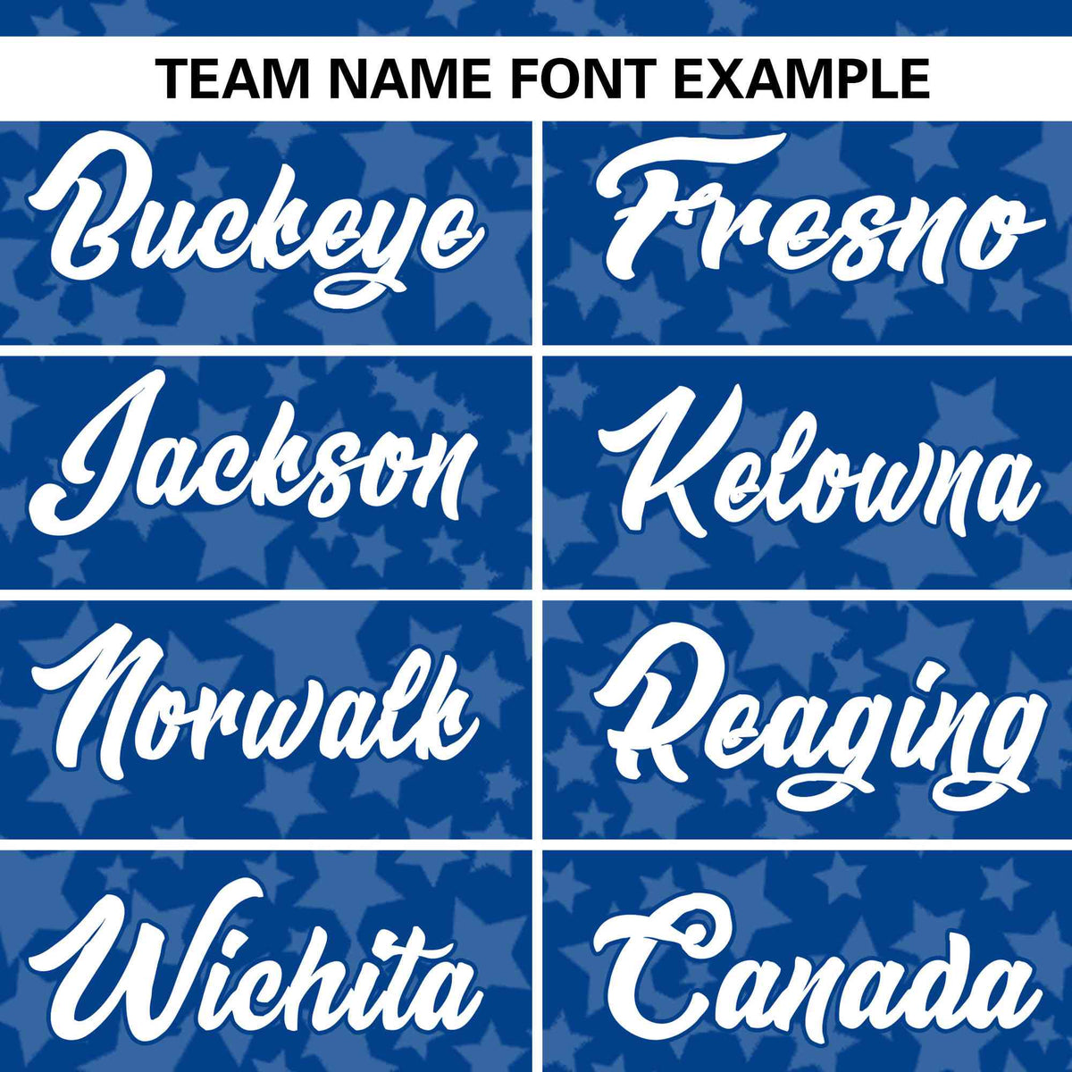 Custom Royal White Personalized Star Graffiti Pattern Authentic Baseball Jersey