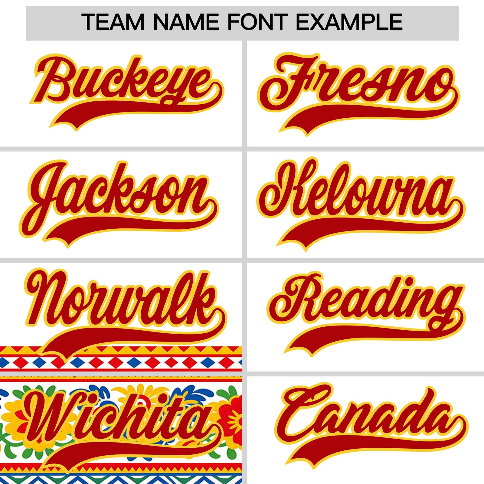 Custom White Red Gold Graffiti Pattern Mexican style Stretch Fabric Baseball Jersey| KXKSHOP