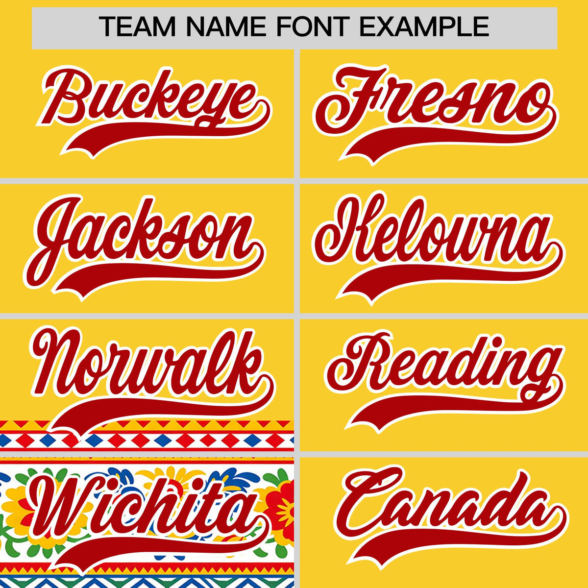 Custom Gold Red White Graffiti Pattern Mexican style Stretch Fabric Baseball Jersey| KXKSHOP