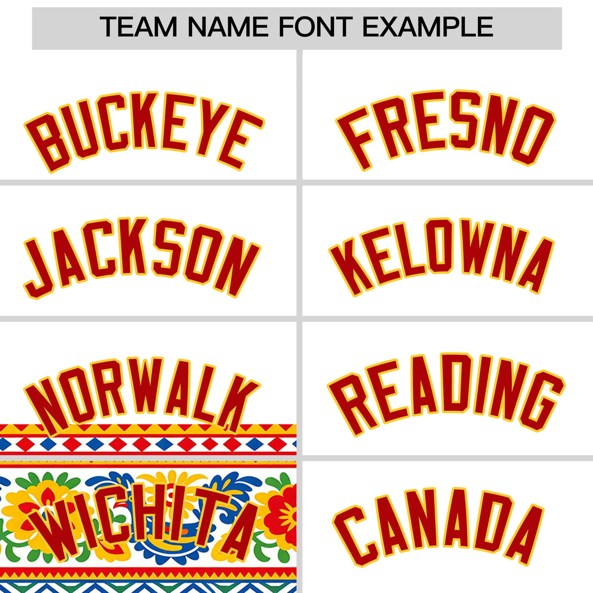 Custom White Red Gold Graffiti Pattern Mexican style Stretch Fabric Baseball Jersey| KXKSHOP