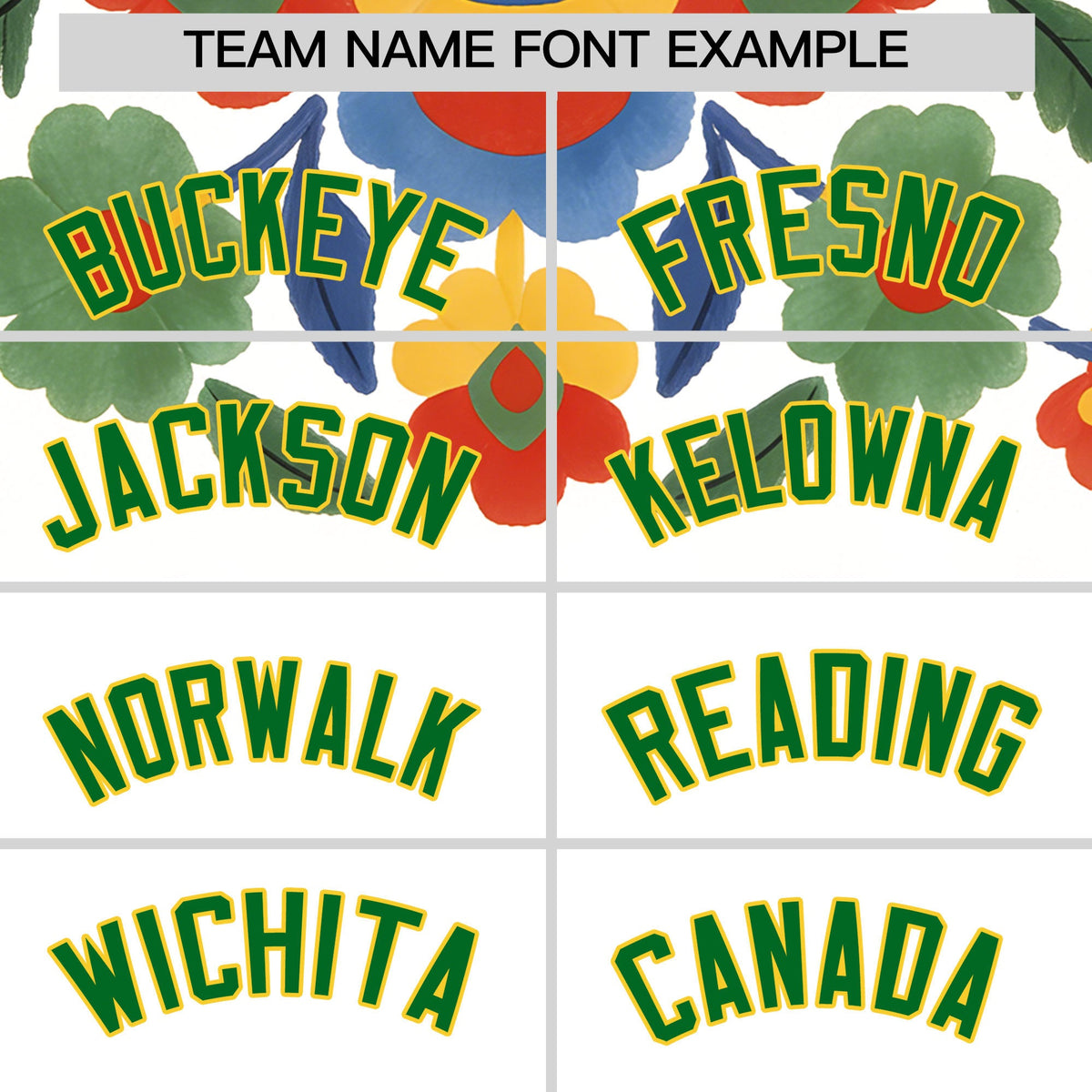 Custom White Kelly Green Gold Graffiti Pattern Mexican style Stretch Fabric Baseball Jersey| KXKSHOP