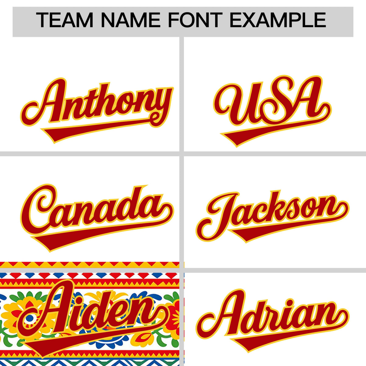 Custom White Red Gold Graffiti Pattern Mexican style Stretch Fabric Baseball Jersey| KXKSHOP