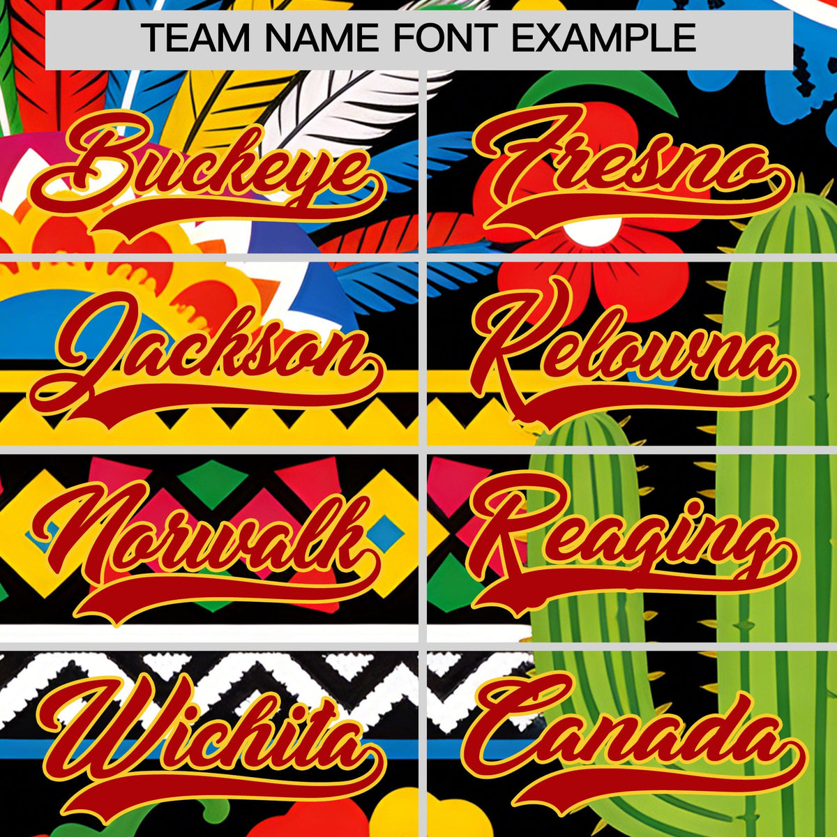 Custom Black Red Gold Graffiti Pattern Mexican style Stretch Fabric Baseball Jersey| KXKSHOP