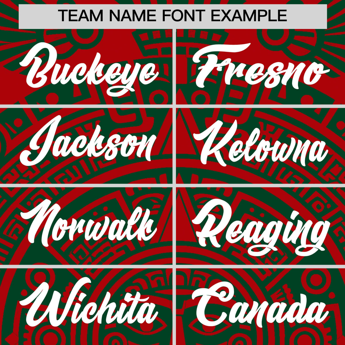 Custom Red Dark Green White Graffiti Pattern Mexican style Stretch Fabric Baseball Jersey| KXKSHOP