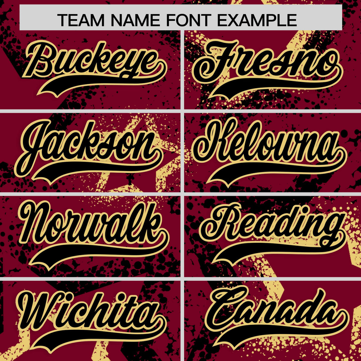 Custom Crimson Khaki Black Star-Shaped Ink Texture Graffiti Pattern Baseball Jersey | Sublimation Printed & Stitched,Add Name and Numbern,Perfect for Parties,Perfect for Training | KXKSHOP