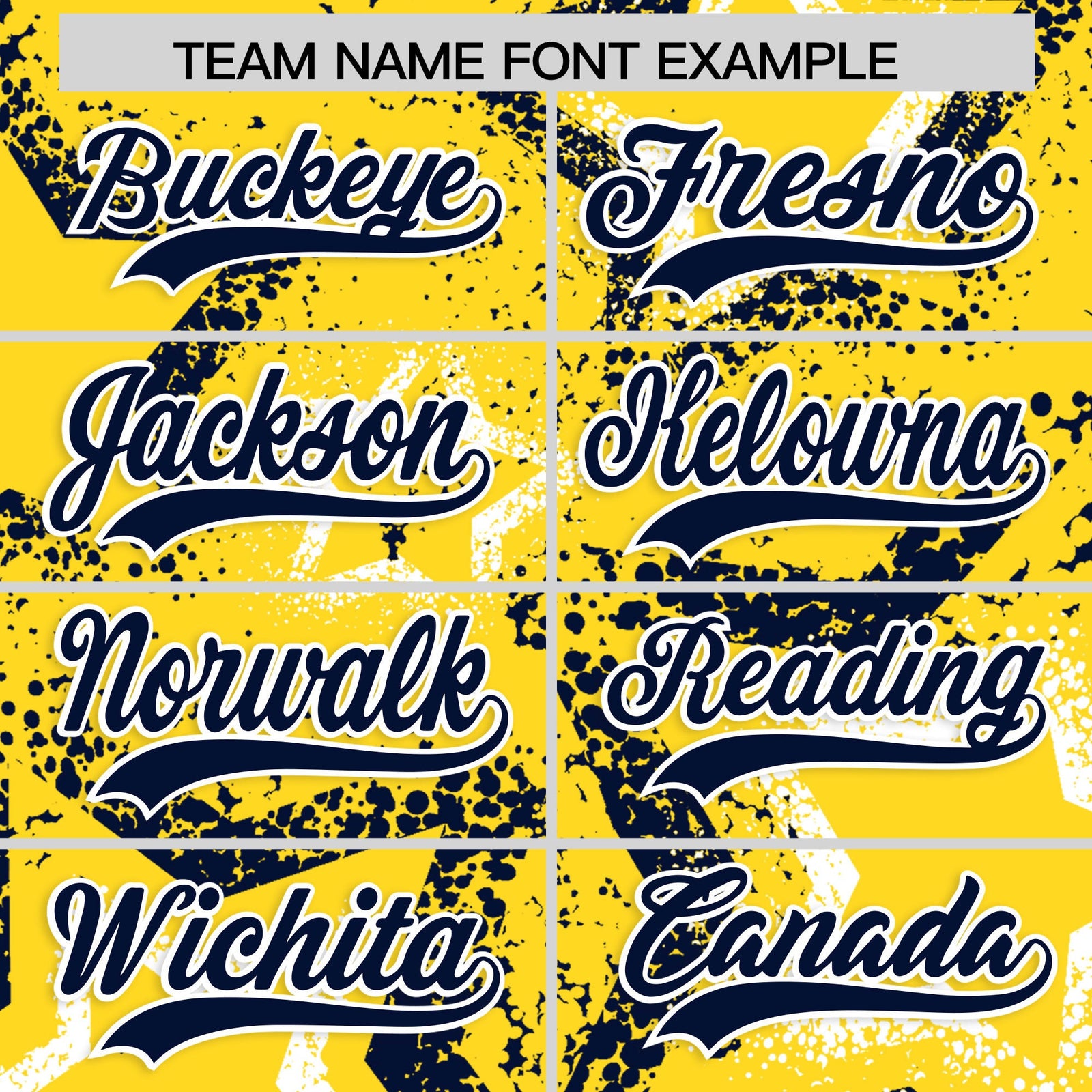 Custom Gold White Navy Star-Shaped Ink Texture Graffiti Pattern Baseball Jersey | Sublimation Printed & Stitched,Add Name and Numbern,Perfect for Parties,Perfect for Training | KXKSHOP