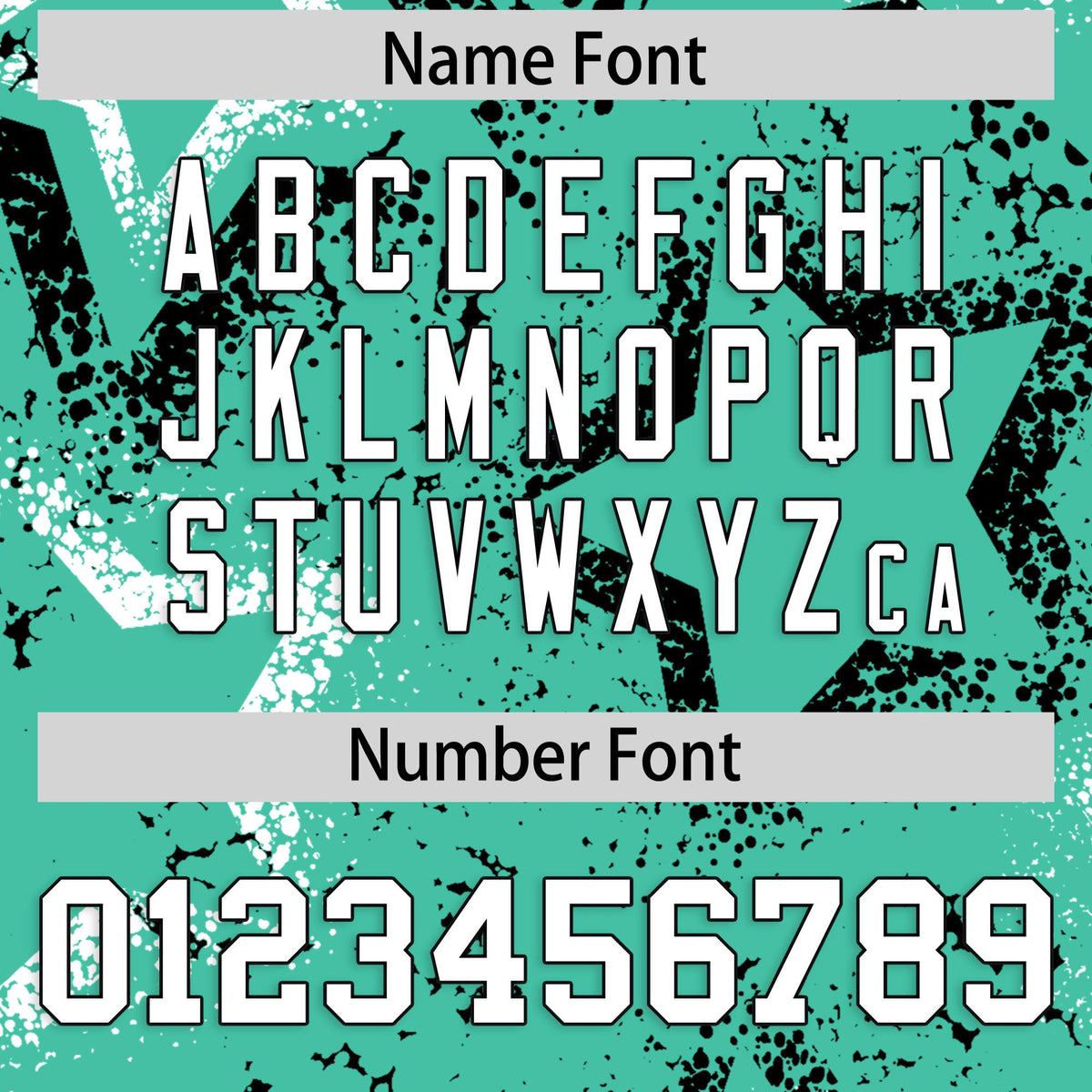 Custom Bright Green White Black Star-Shaped Ink Texture Graffiti Pattern Baseball Jersey | Sublimation Printed &amp; Stitched,Add Name and Numbern,Perfect for Parties,Perfect for Training | KXKSHOP