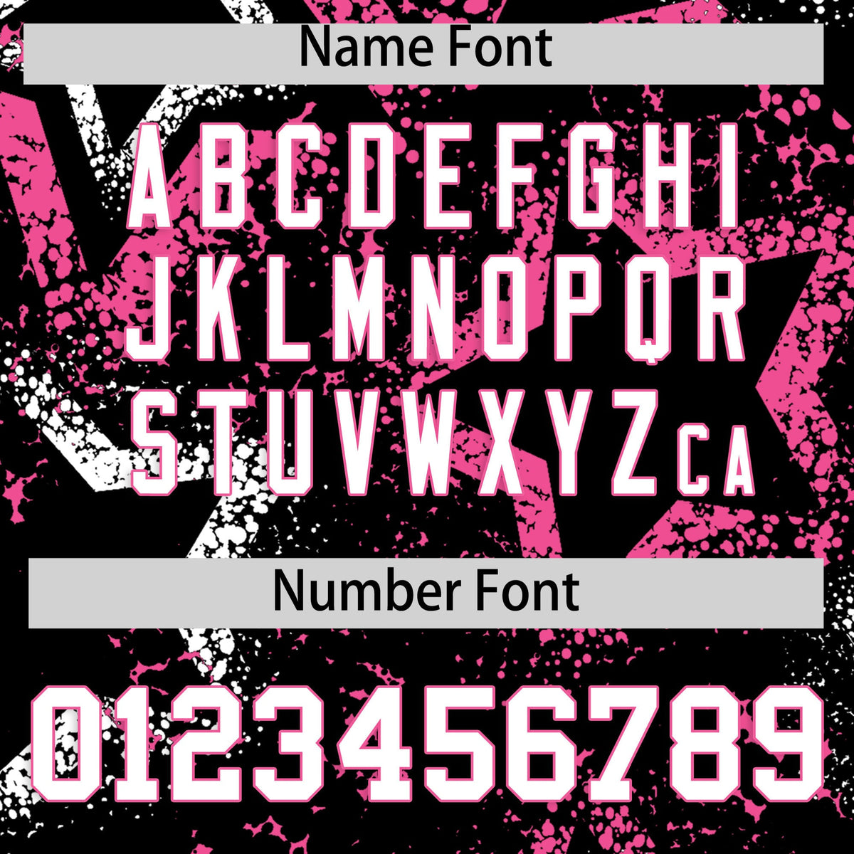 Custom Black White Pink Star-Shaped Ink Texture Graffiti Pattern Baseball Jersey | Sublimation Printed & Stitched,Add Name and Numbern,Perfect for Parties,Perfect for Training | KXKSHOP
