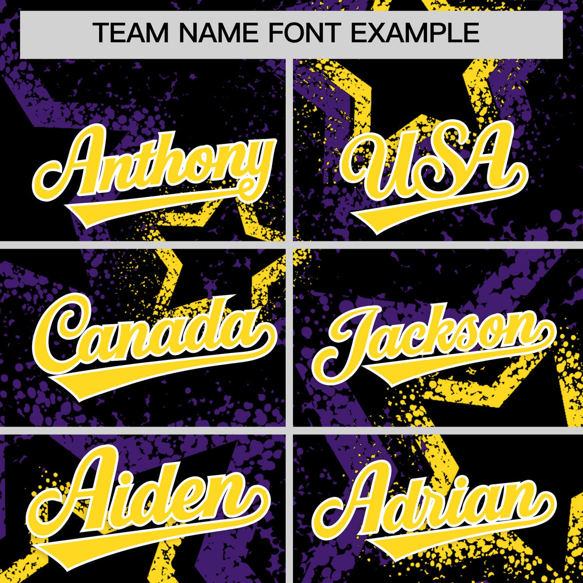 Custom Black Gold White Star-Shaped Ink Texture Graffiti Pattern Baseball Jersey | Sublimation Printed & Stitched,Add Name and Numbern,Perfect for Parties,Perfect for Training | KXKSHOP