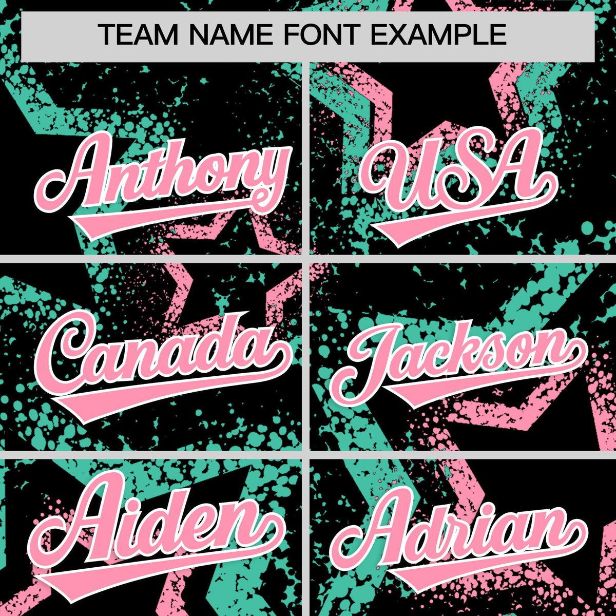 Custom Black Light Pink White Star-Shaped Ink Texture Graffiti Pattern Baseball Jersey | Sublimation Printed &amp; Stitched,Add Name and Numbern,Perfect for Parties,Perfect for Training | KXKSHOP