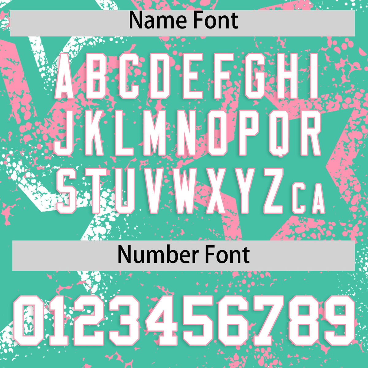 Custom Bright Green White Light Pink Star-Shaped Ink Texture Graffiti Pattern Baseball Jersey | Sublimation Printed &amp; Stitched,Add Name and Numbern,Perfect for Parties,Perfect for Training | KXKSHOP