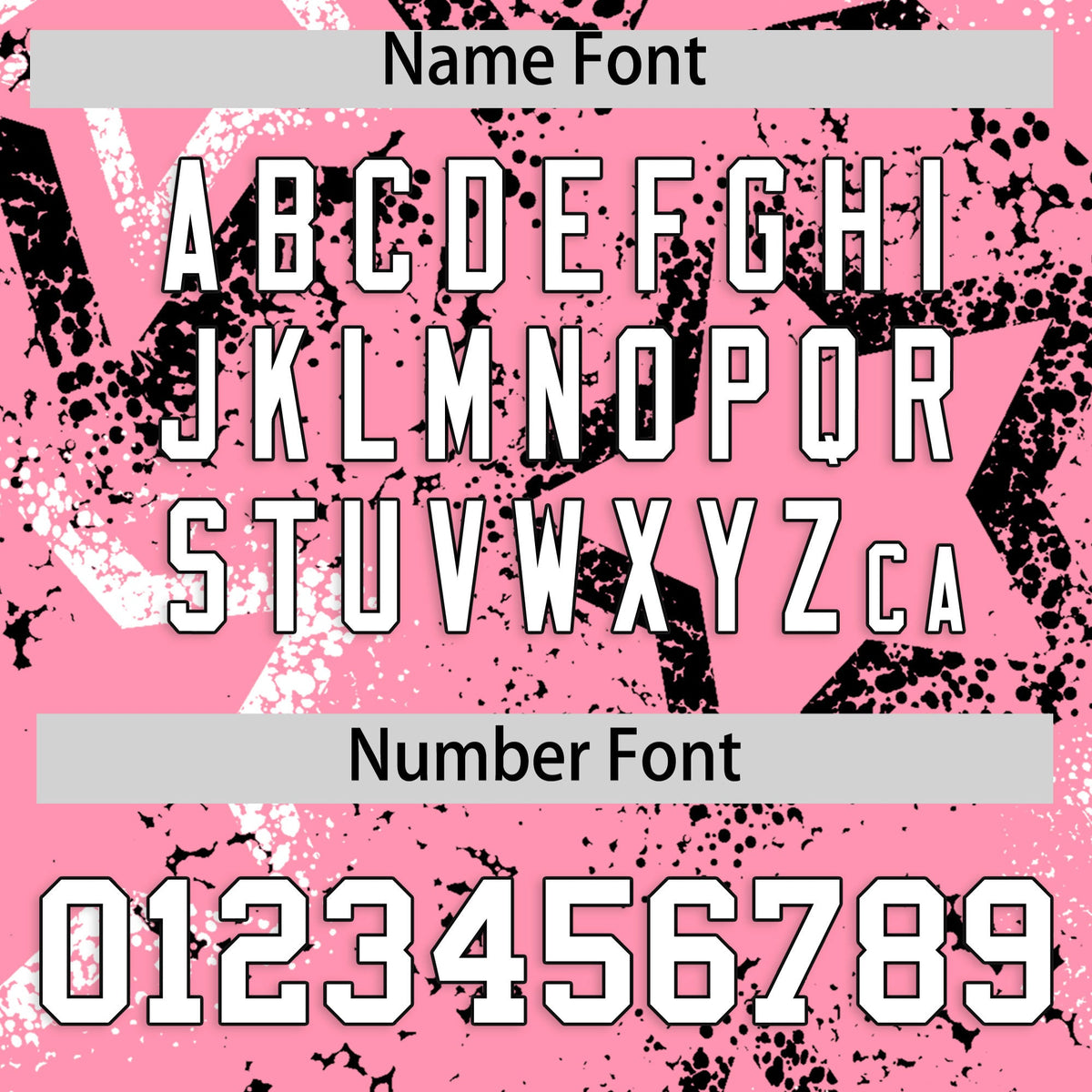 Custom Light Pink White Black Star-Shaped Ink Texture Graffiti Pattern Baseball Jersey | Sublimation Printed &amp; Stitched,Add Name and Numbern,Perfect for Parties,Perfect for Training | KXKSHOP