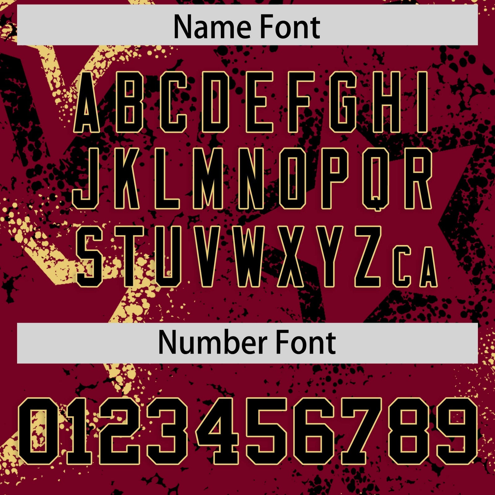 Custom Crimson Khaki Black Star-Shaped Ink Texture Graffiti Pattern Baseball Jersey | Sublimation Printed & Stitched,Add Name and Numbern,Perfect for Parties,Perfect for Training | KXKSHOP