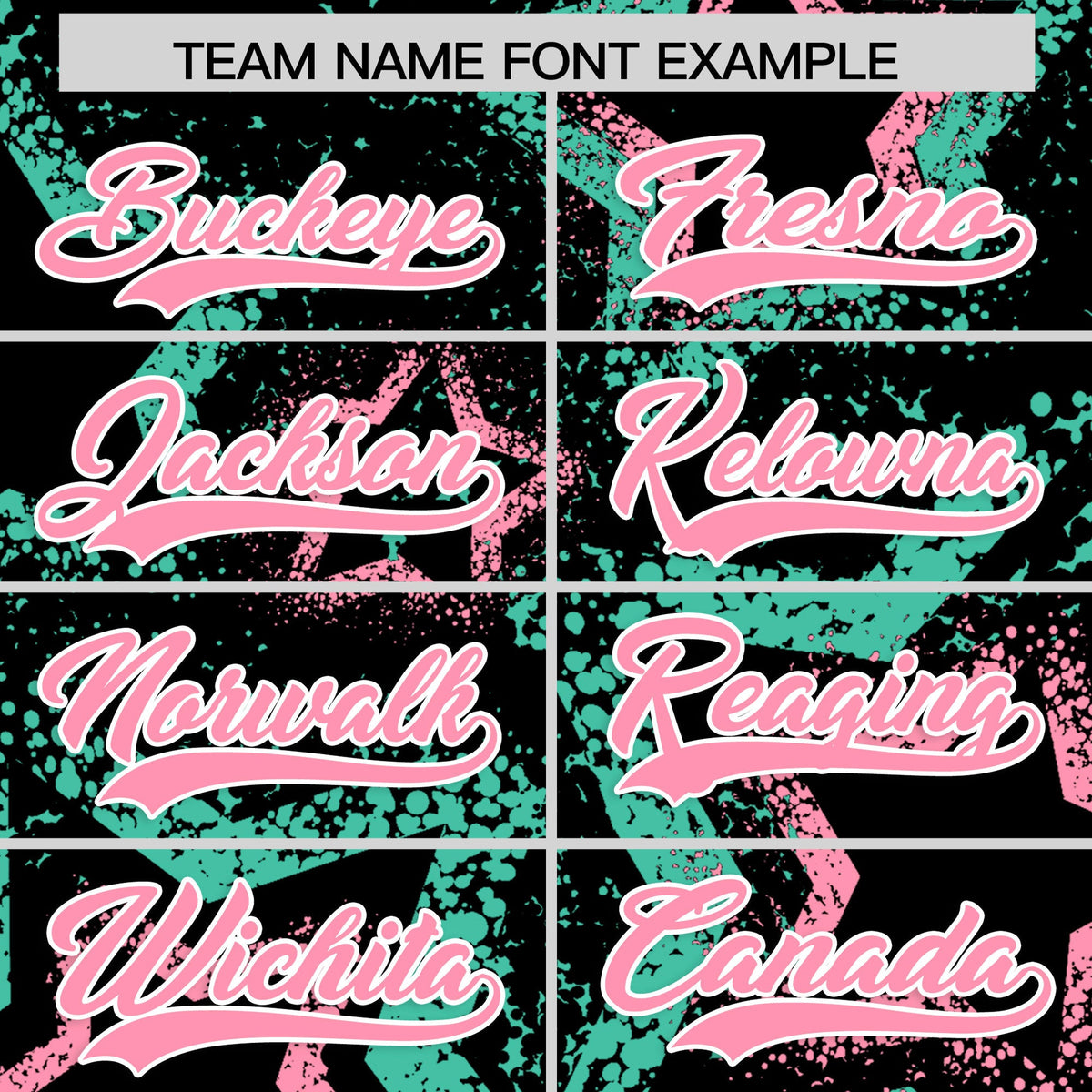 Custom Black Light Pink White Star-Shaped Ink Texture Graffiti Pattern Baseball Jersey | Sublimation Printed &amp; Stitched,Add Name and Numbern,Perfect for Parties,Perfect for Training | KXKSHOP