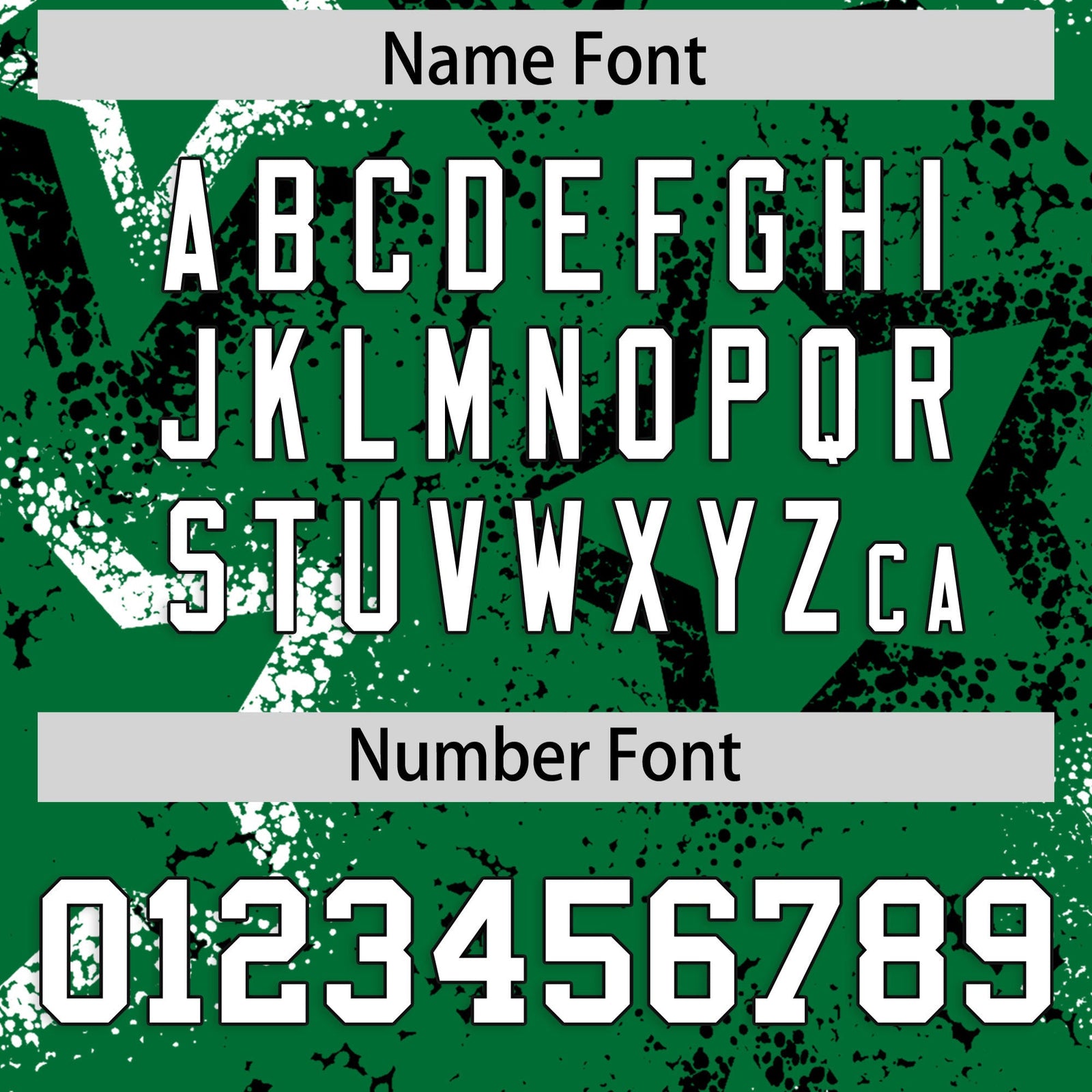 Custom Kelly Green White Star-Shaped Ink Texture Graffiti Pattern Baseball Jersey | Sublimation Printed & Stitched,Add Name and Numbern,Perfect for Parties,Perfect for Training | KXKSHOP