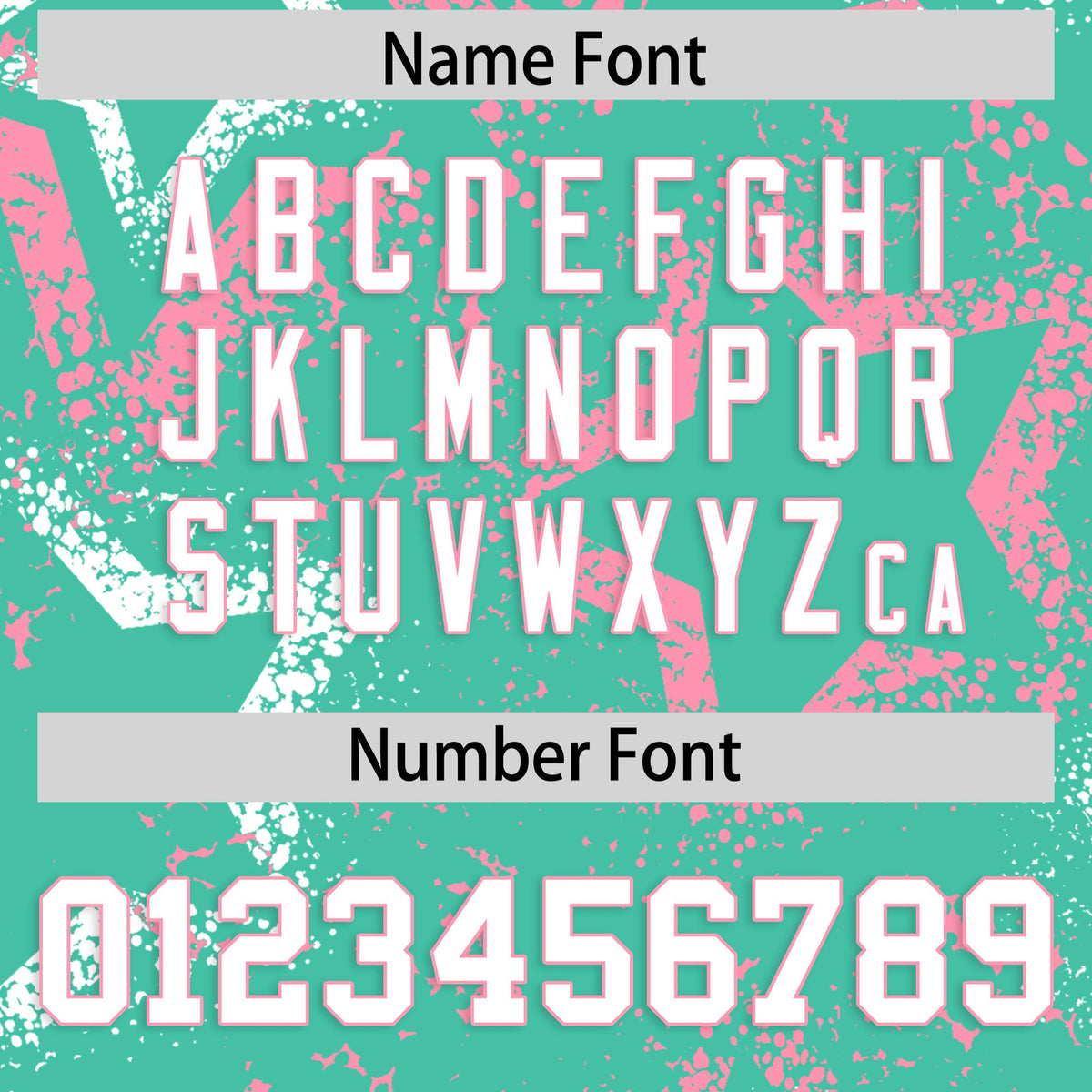 Custom Bright Green White Light Pink Star-Shaped Ink Texture Graffiti Pattern Baseball Jersey | Sublimation Printed &amp; Stitched,Add Name and Numbern,Perfect for Parties,Perfect for Training | KXKSHOP