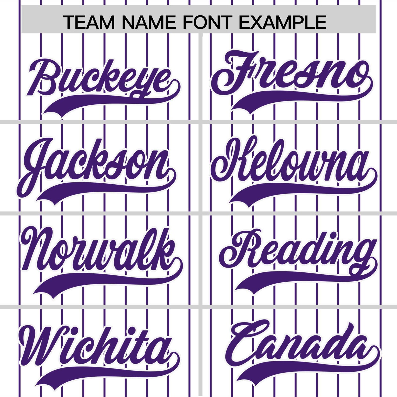 Custom White Purple Pinstripe Personalized Two-Tone Authentic Baseball Jersey