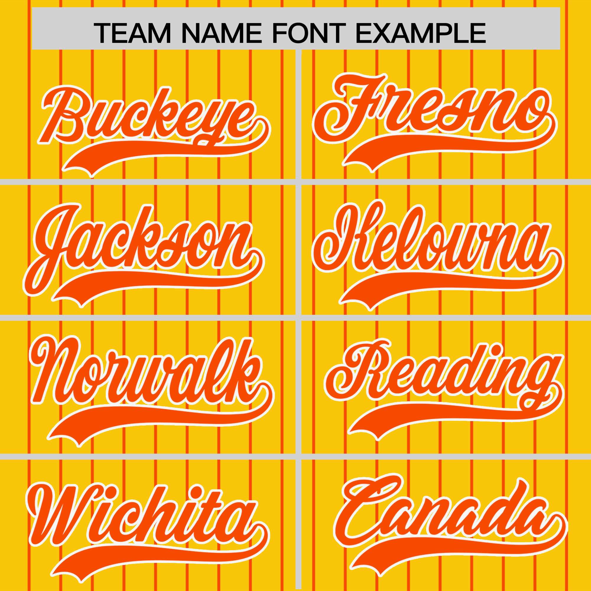 Custom Gold Orange Pinstripe Personalized Two-Tone Authentic Baseball Jersey