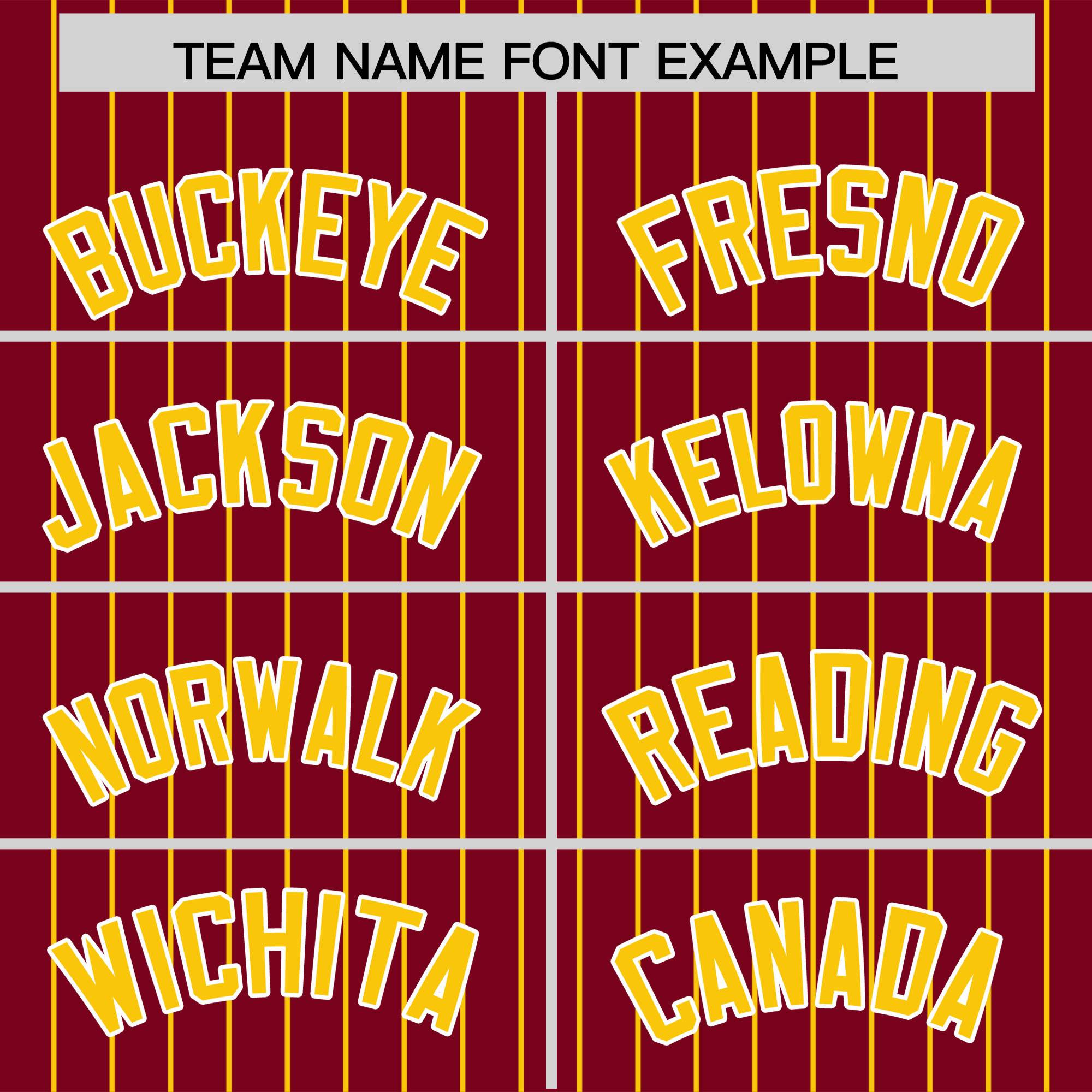 Custom Crimson Gold Pinstripe Personalized Two-Tone Authentic Baseball Jersey