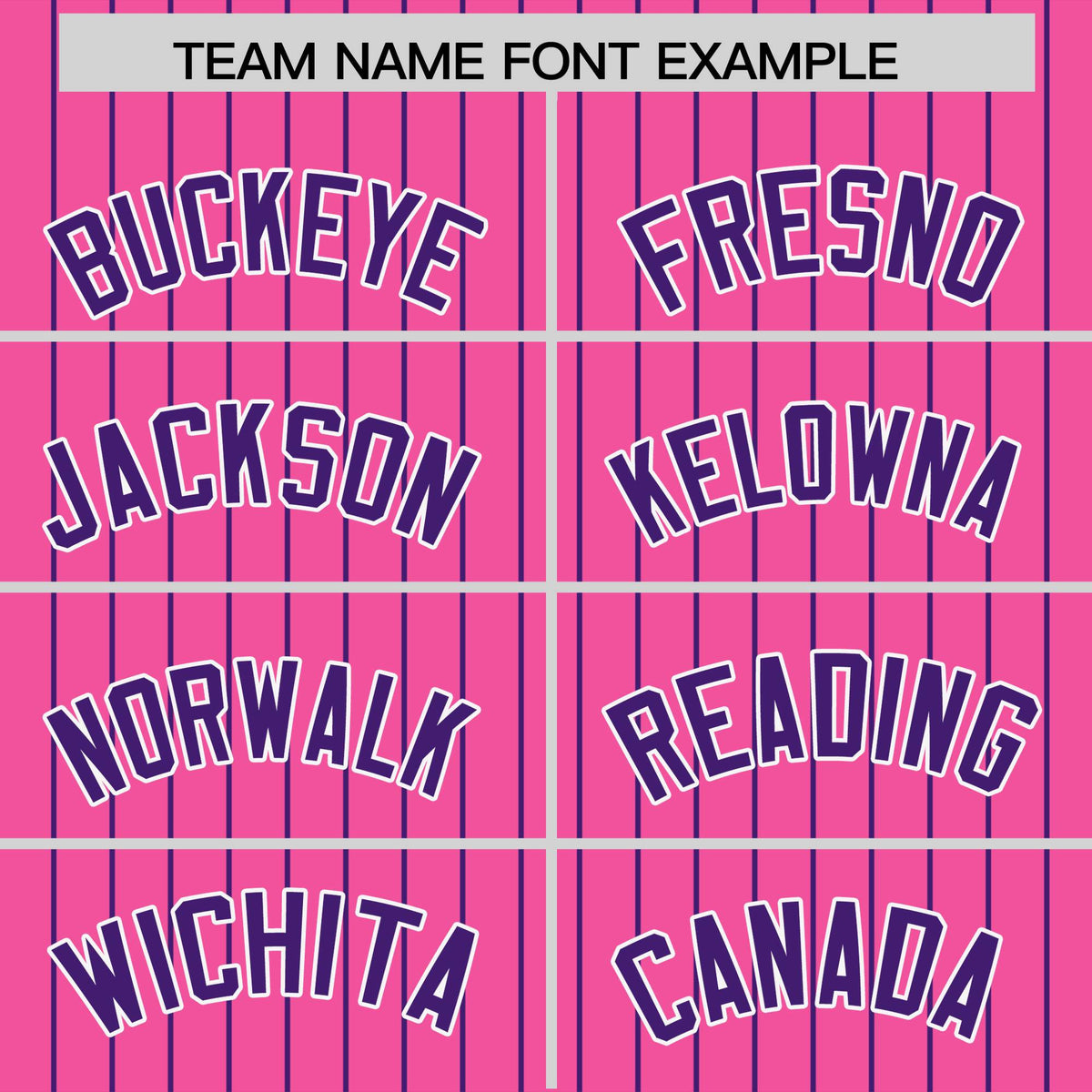 Custom Pink Purple Pinstripe Personalized Two-Tone Authentic Baseball Jersey