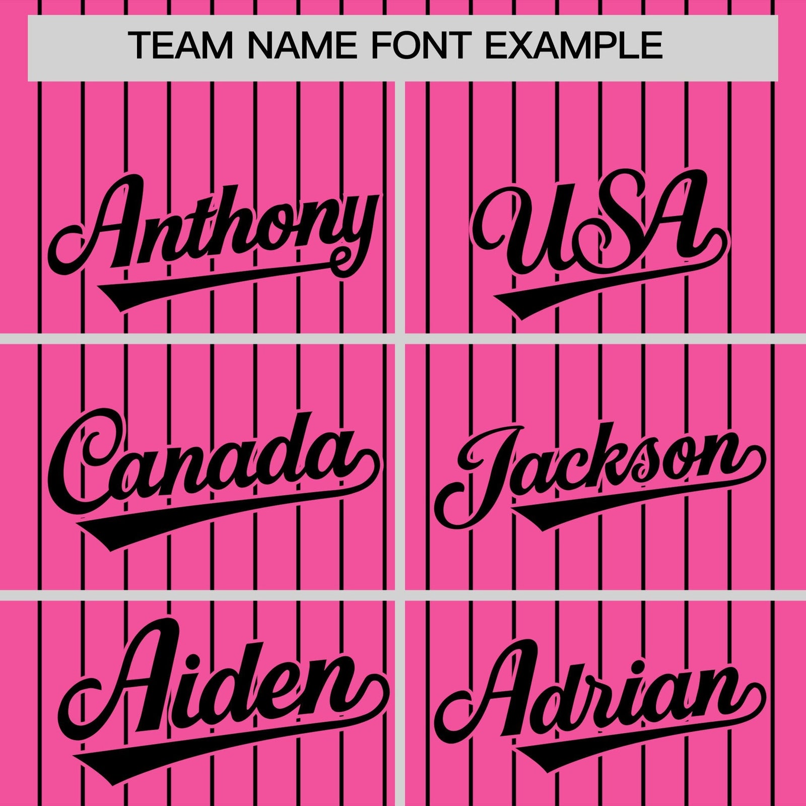 Custom Pink Black Pinstripe Personalized Two-Tone Authentic Baseball Jersey