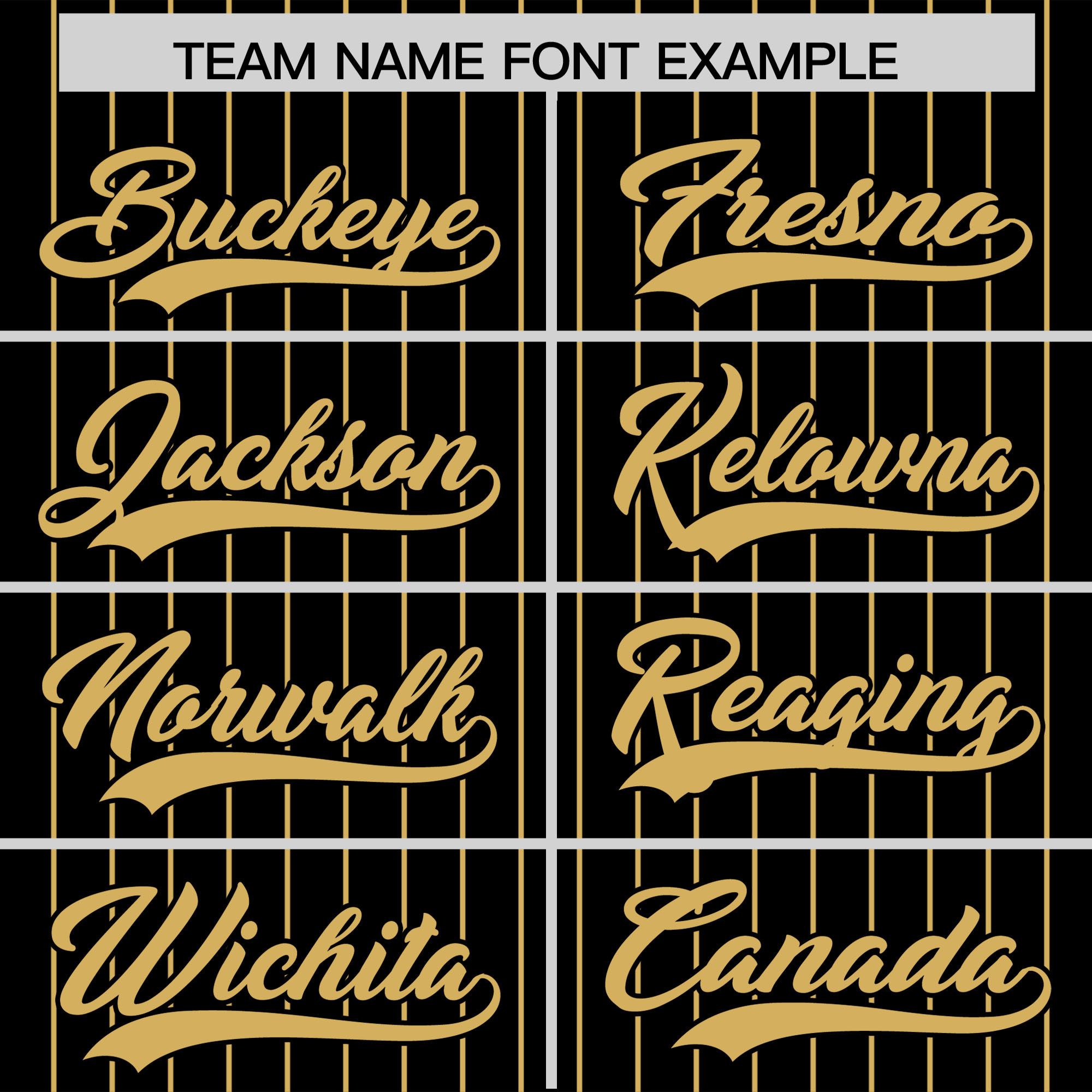 Custom Black Old Gold Pinstripe Personalized Two-Tone Authentic Baseball Jersey