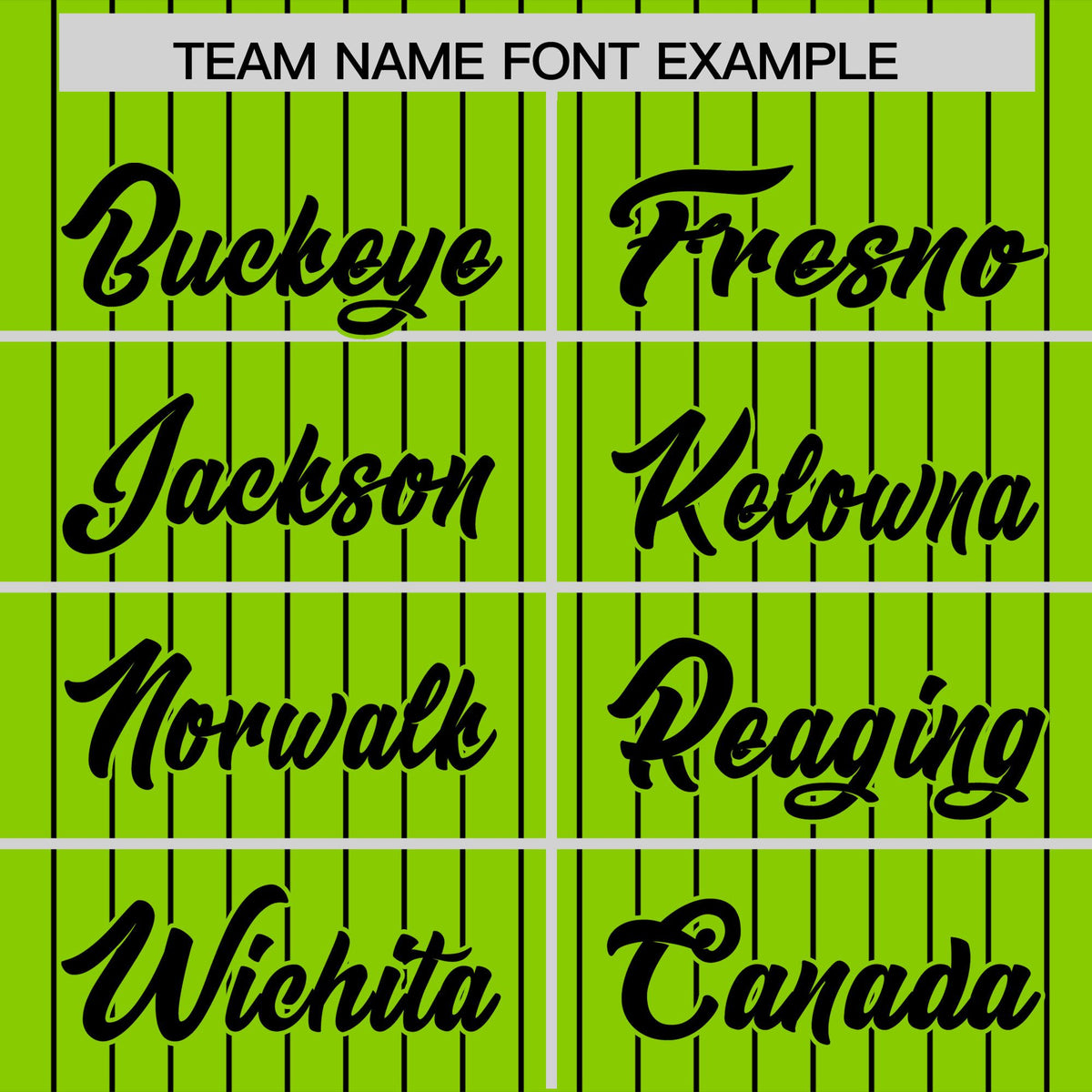 Custom Neon Green Black Pinstripe Personalized Two-Tone Authentic Baseball Jersey