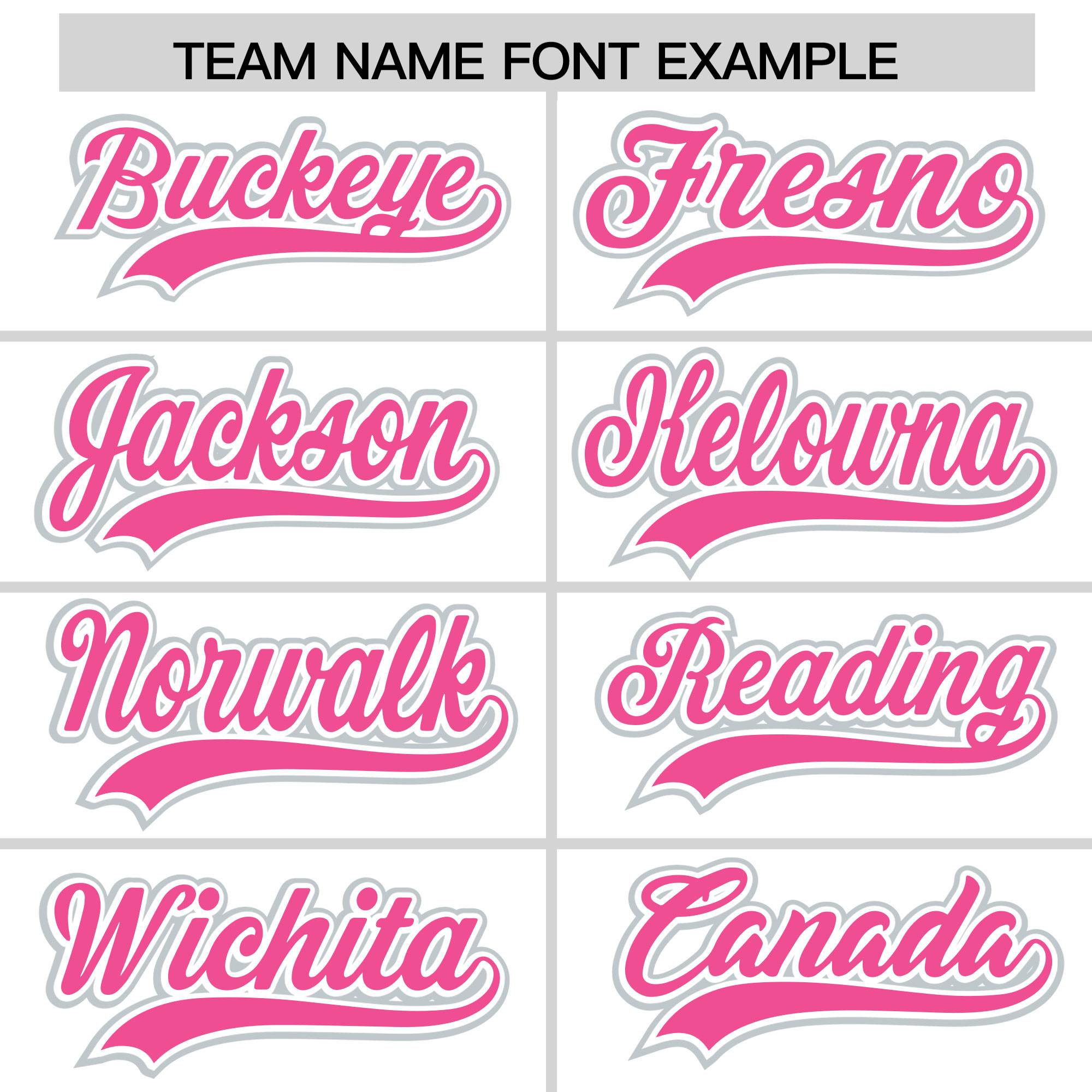 Custom White Pink Personalized Color Block Authentic Baseball jersey