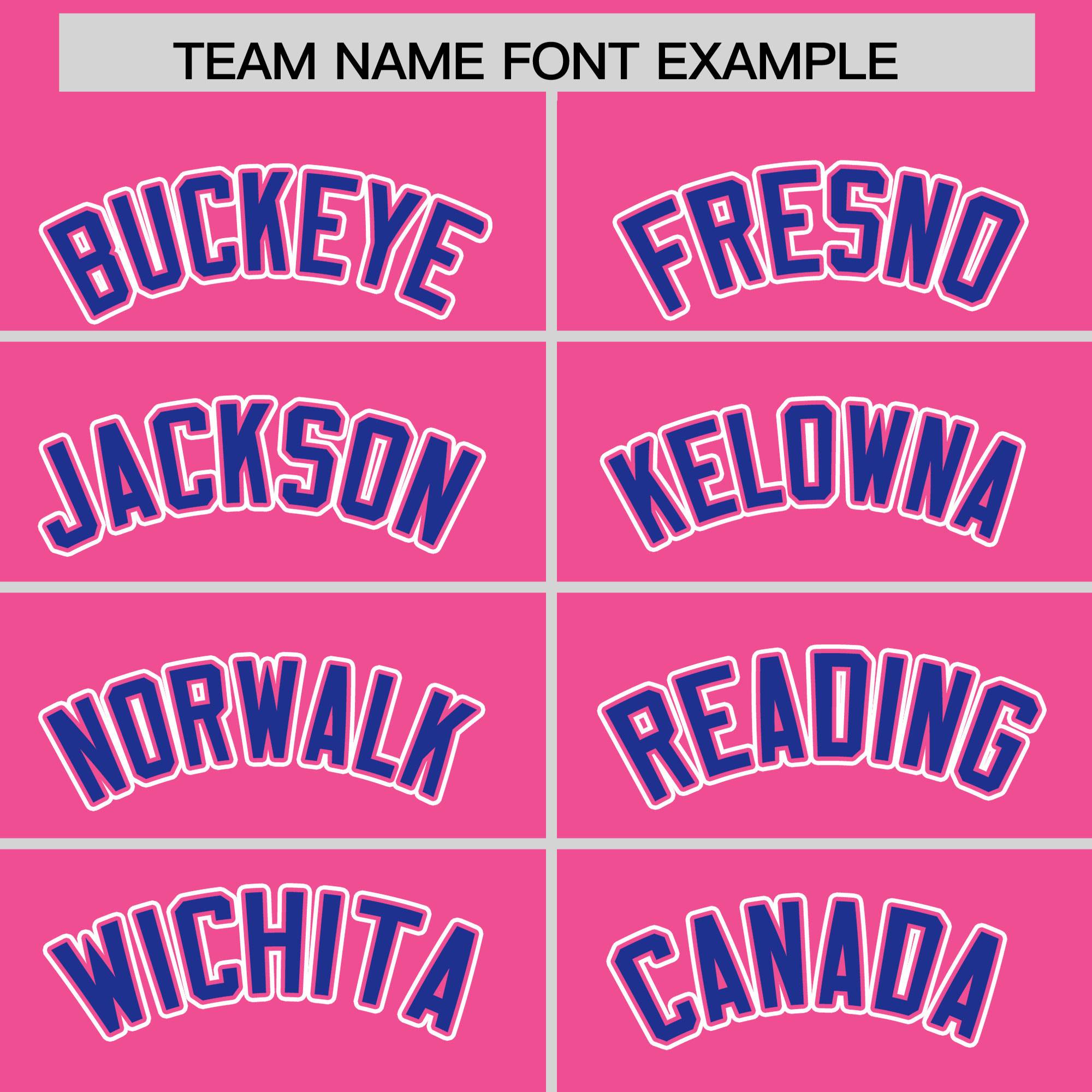 Custom Pink Royal Personalized Color Block Authentic Baseball jersey