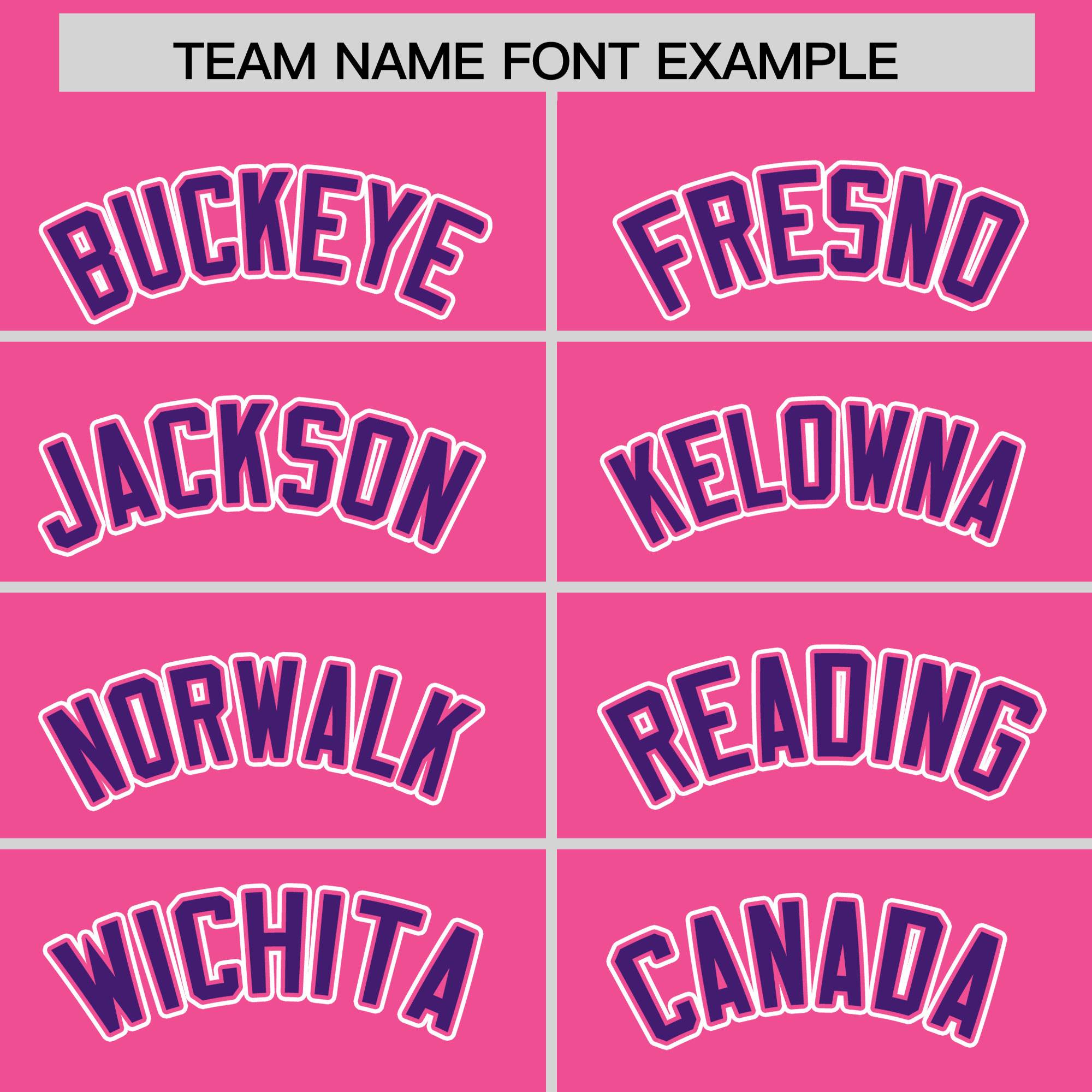 Custom Pink Purple Personalized Color Block Authentic Baseball jersey