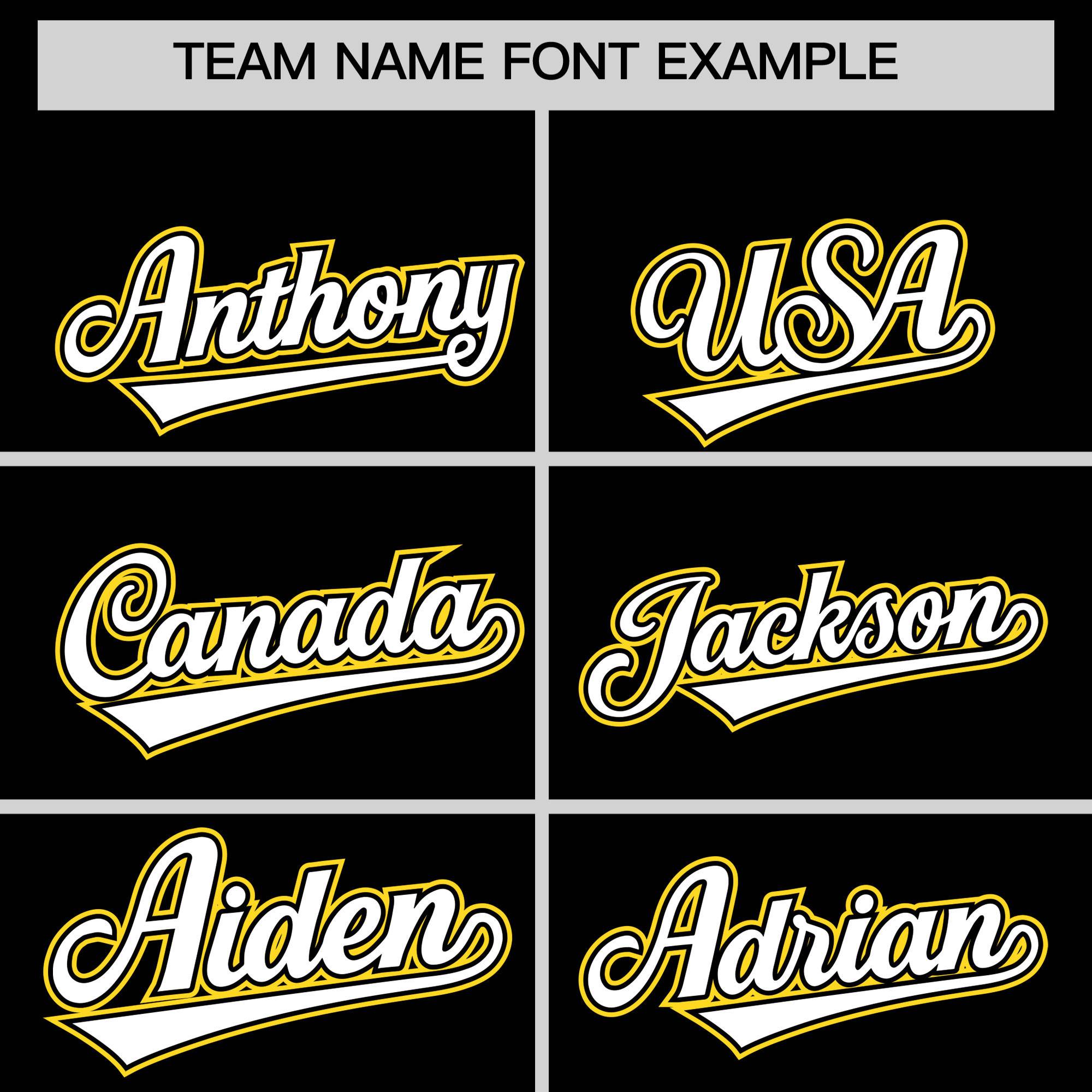 Custom Black Gold Personalized Color Block Authentic Baseball jersey