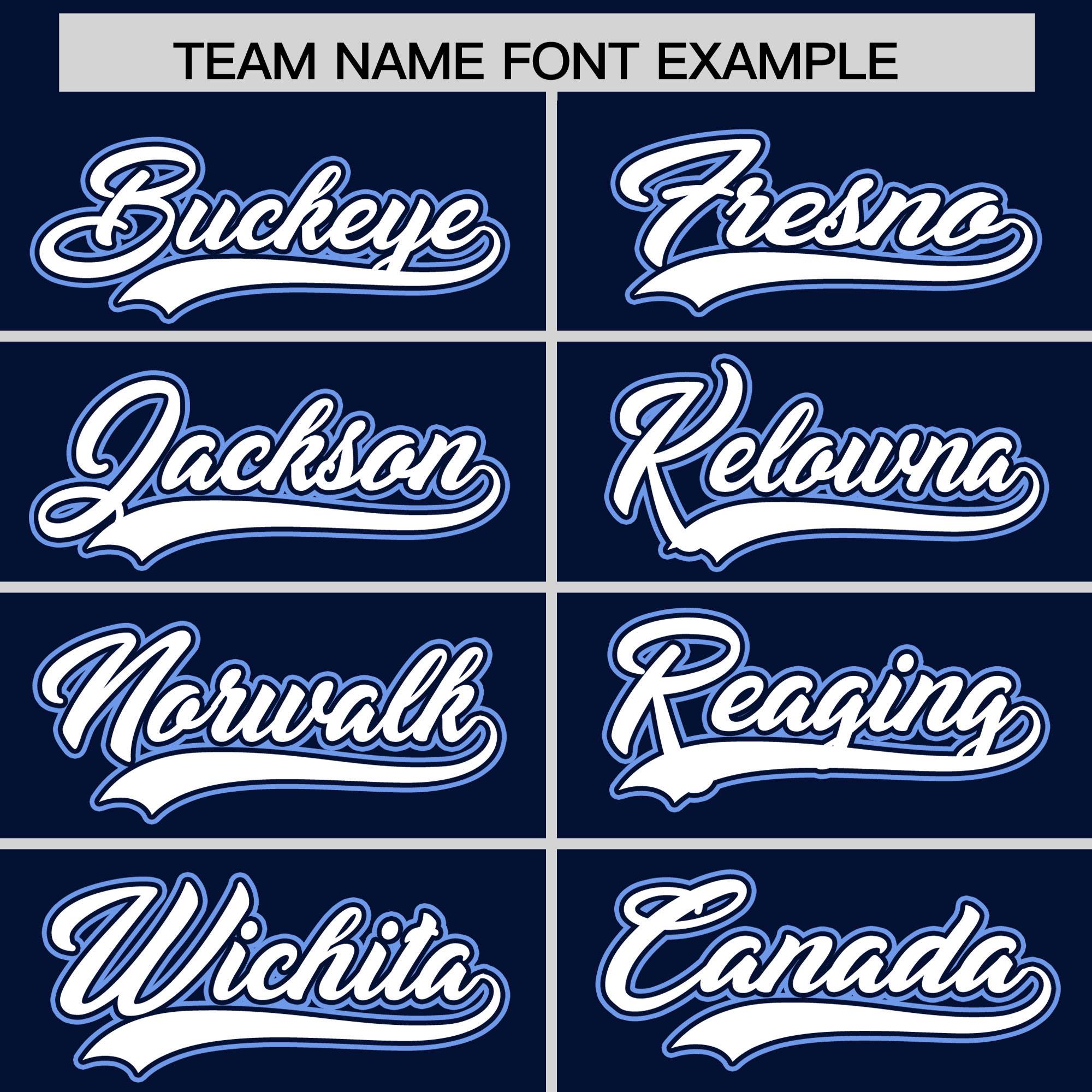 Custom Navy Light Blue Personalized Color Block Authentic Baseball jersey