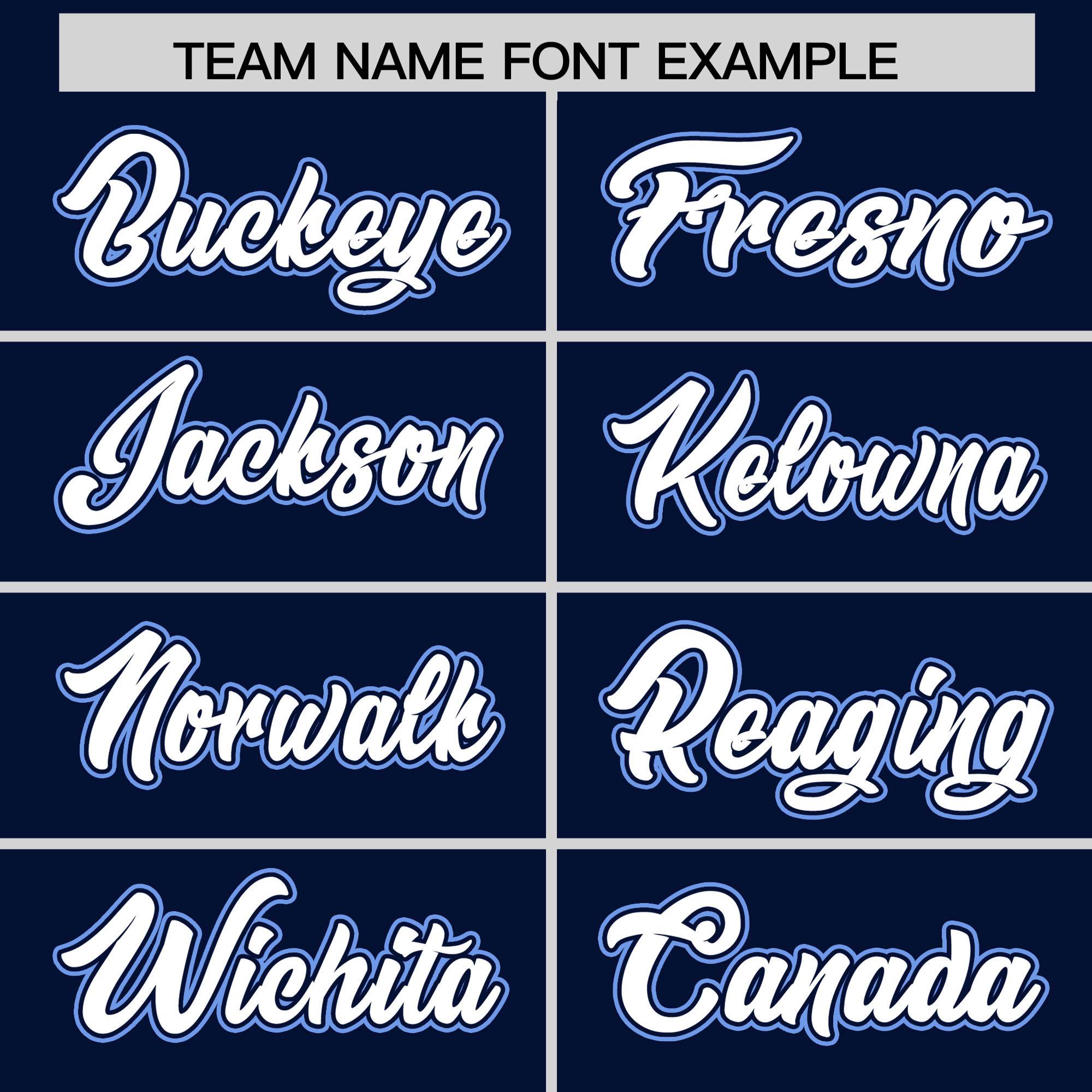 Custom Navy Light Blue Personalized Color Block Authentic Baseball jersey
