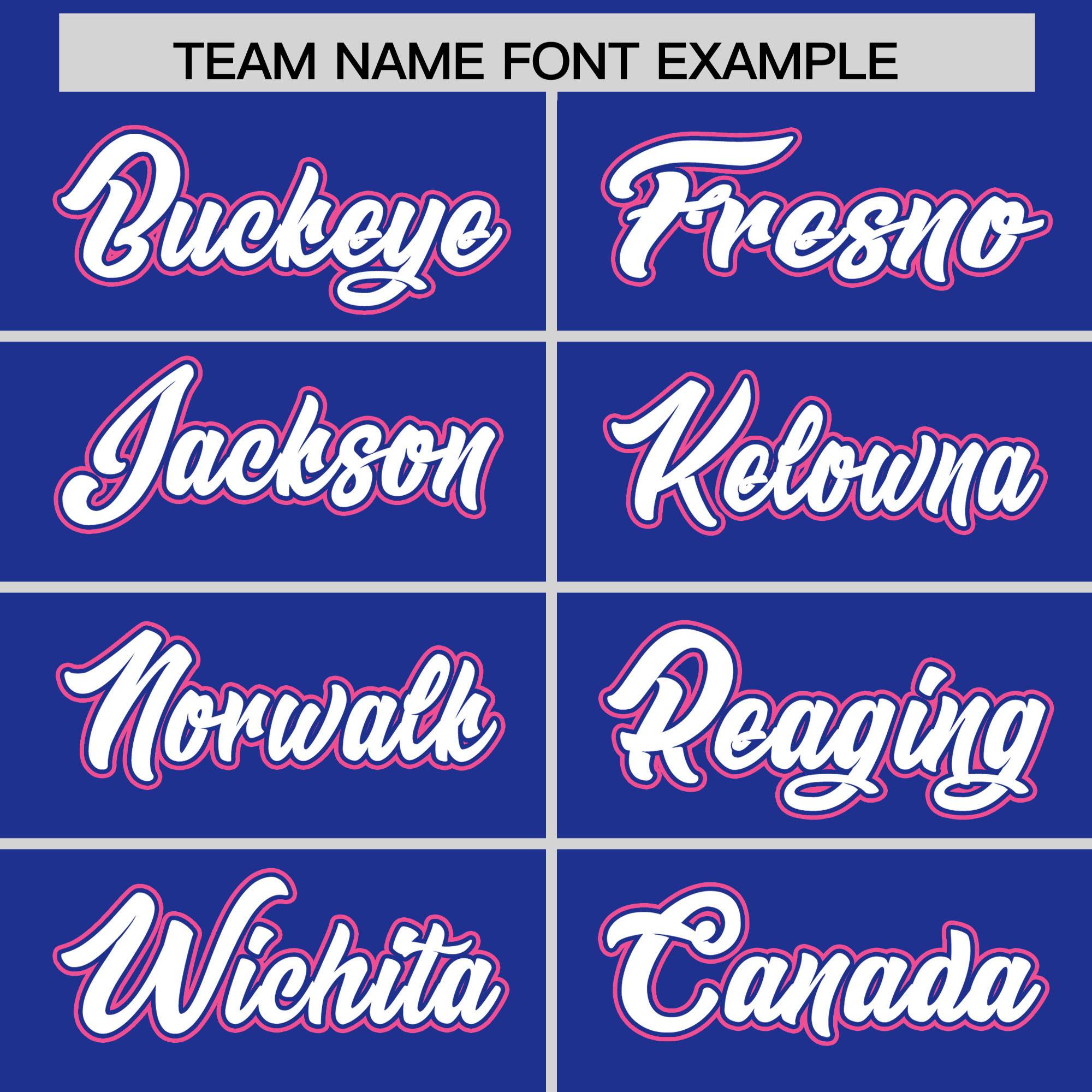 Custom Royal Pink Personalized Color Block Authentic Baseball jersey