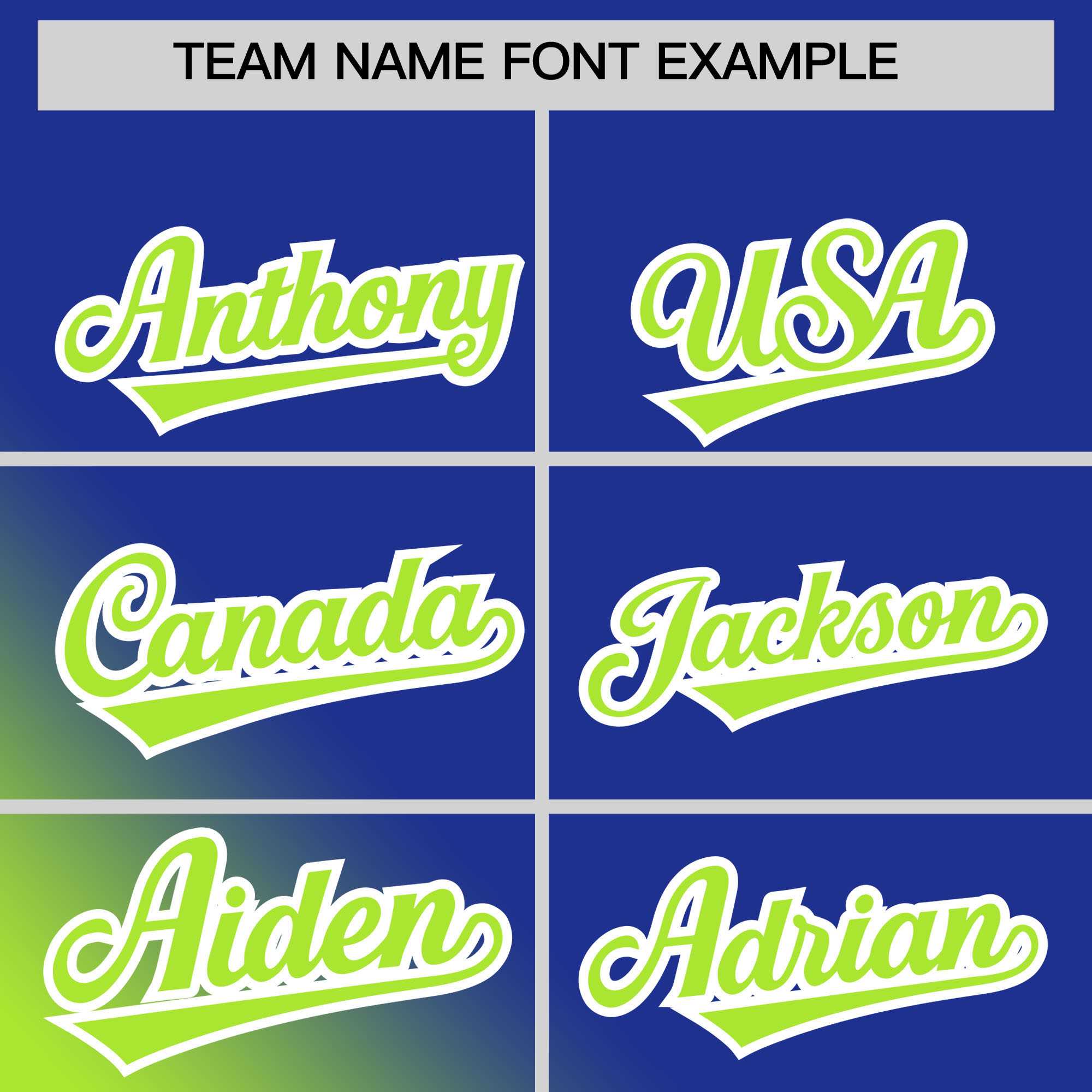 Custom Royal Neon Green Diagonal Stripe Personalized Gradient Fashion Baseball Jersey