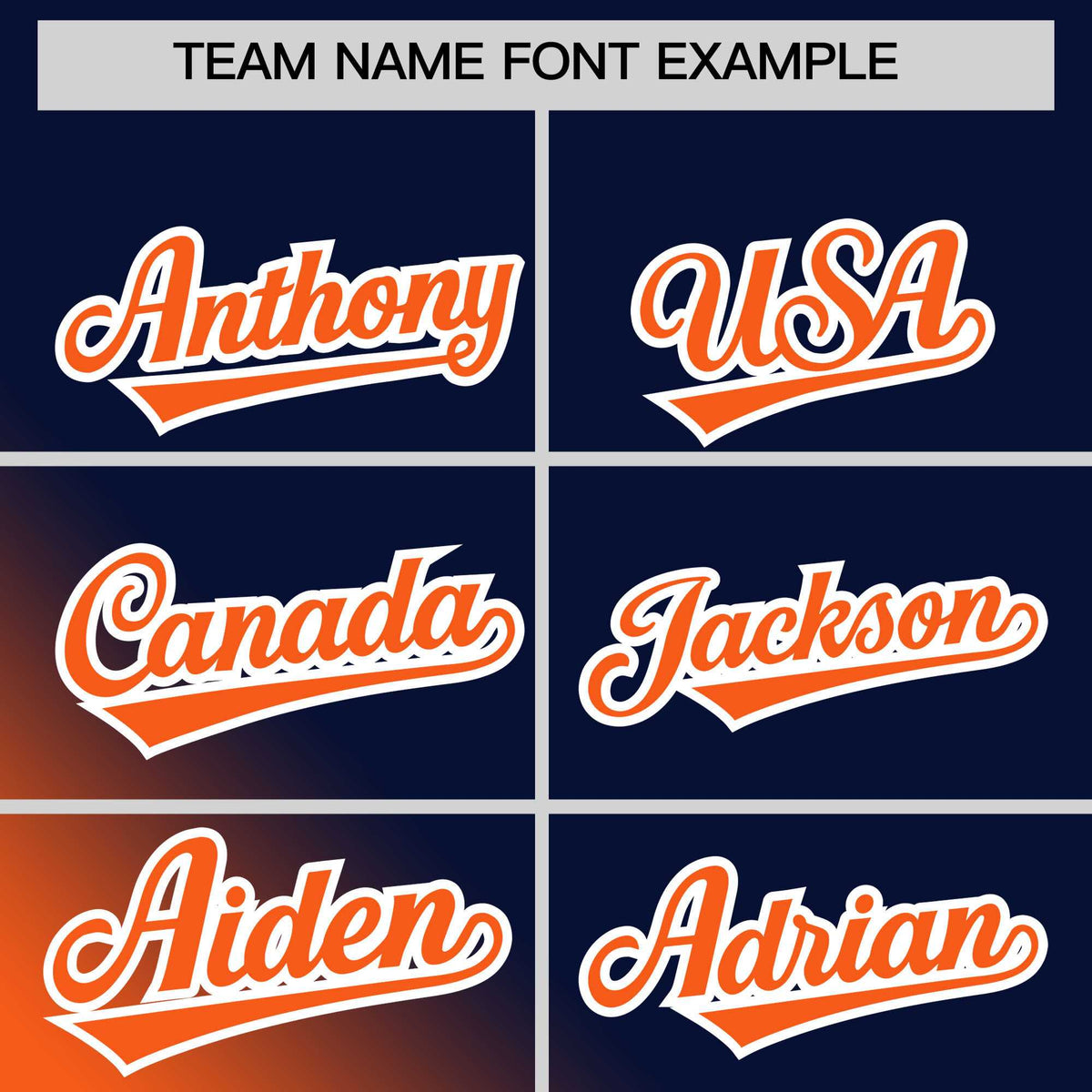 Custom Navy Orange Diagonal Stripe Personalized Gradient Fashion Baseball Jersey
