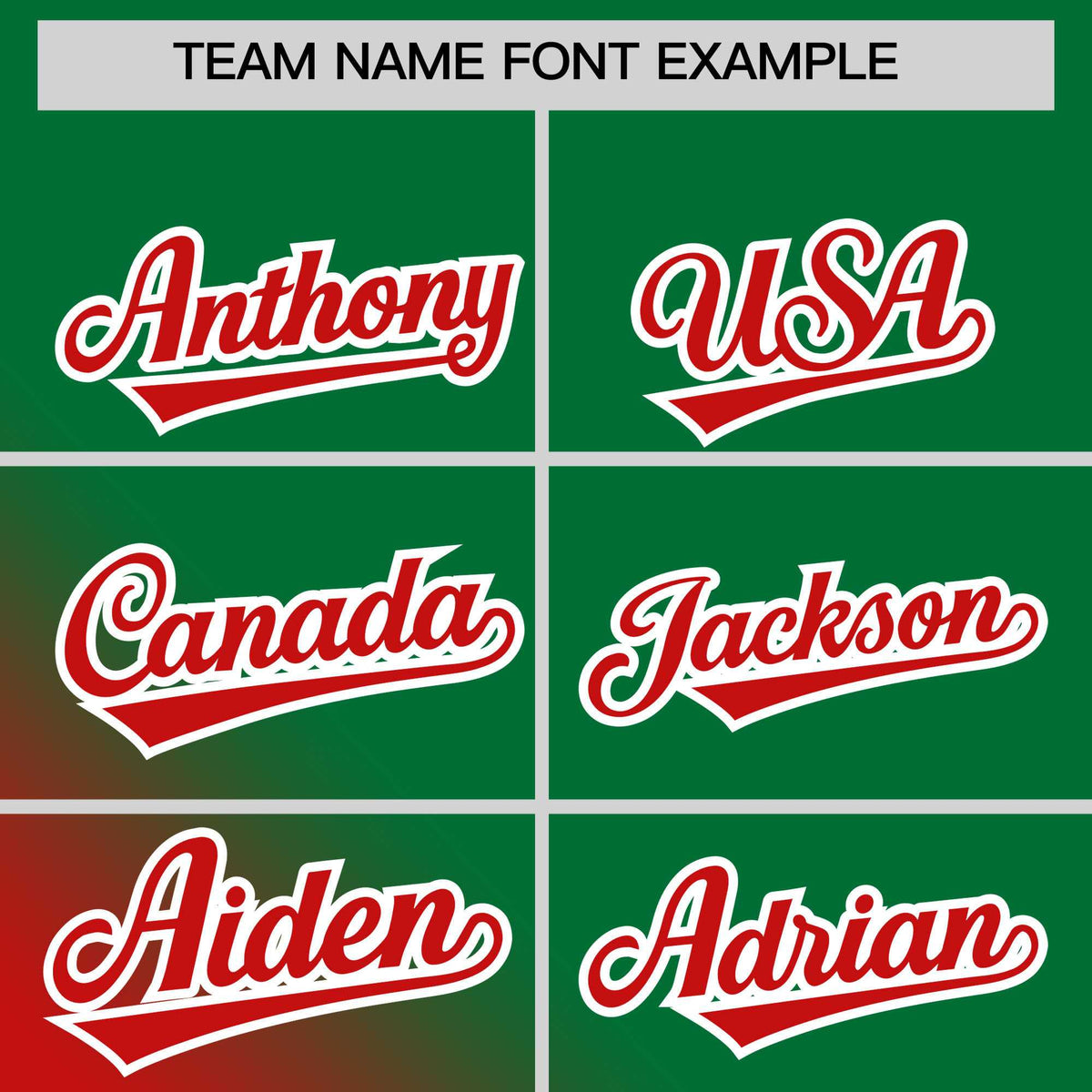 Custom Kelly Green Red Diagonal Stripe Personalized Gradient Fashion Baseball Jersey