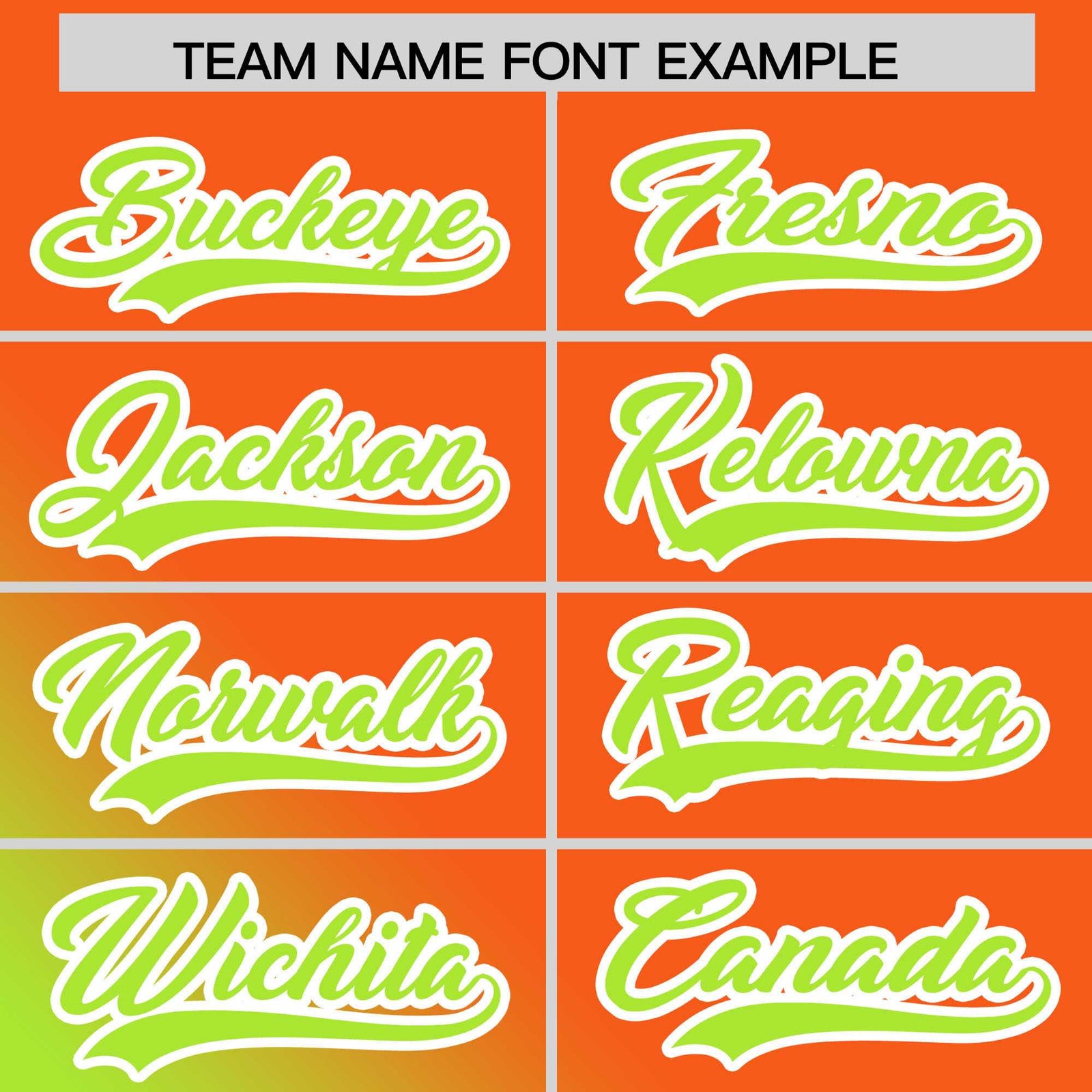 Custom Orange Neon Green Diagonal Stripe Personalized Gradient Fashion Baseball Jersey