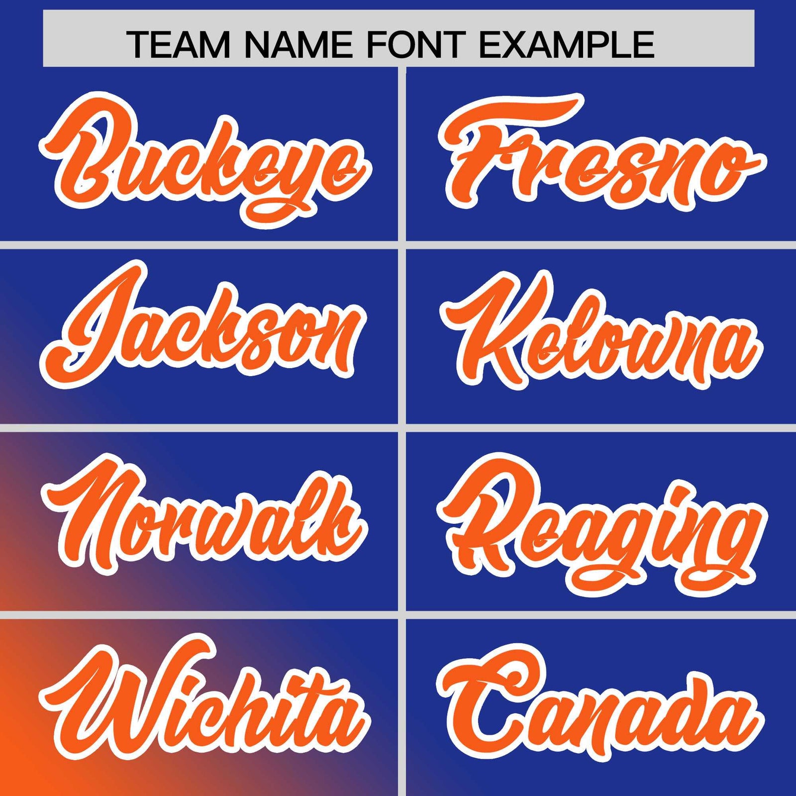 Custom Royal Orange Diagonal Stripe Personalized Gradient Fashion Baseball Jersey