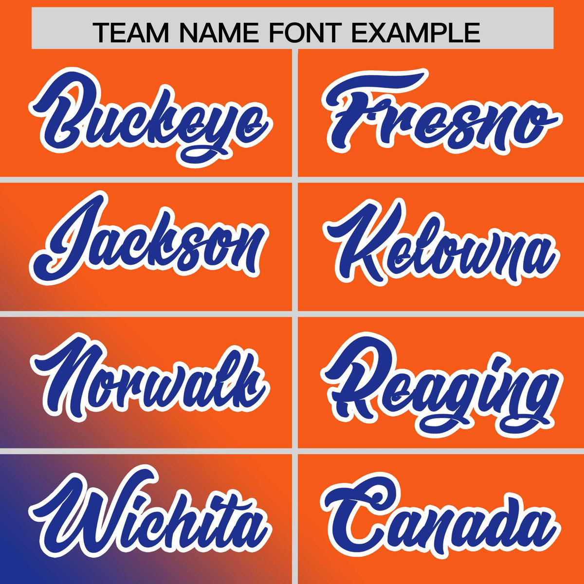 Custom Orange Royal Diagonal Stripe Personalized Gradient Fashion Baseball Jersey