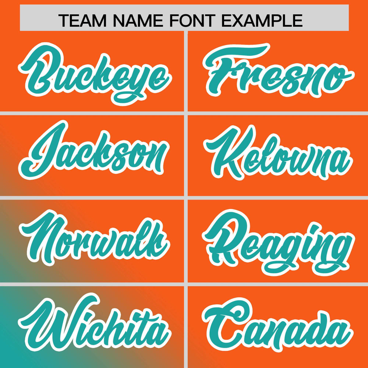Custom Orange Aqua Diagonal Stripe Personalized Gradient Fashion Baseball Jersey