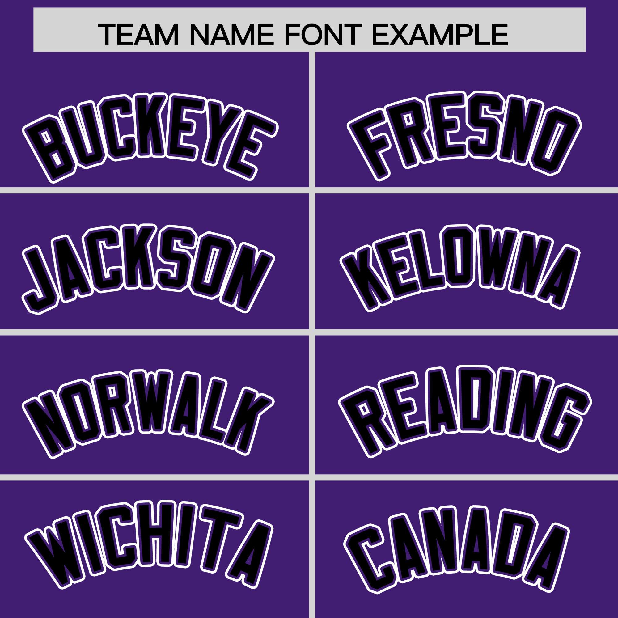 Custom Purple Black Contrast Raglan Sleeves Authentic Baseball Jersey