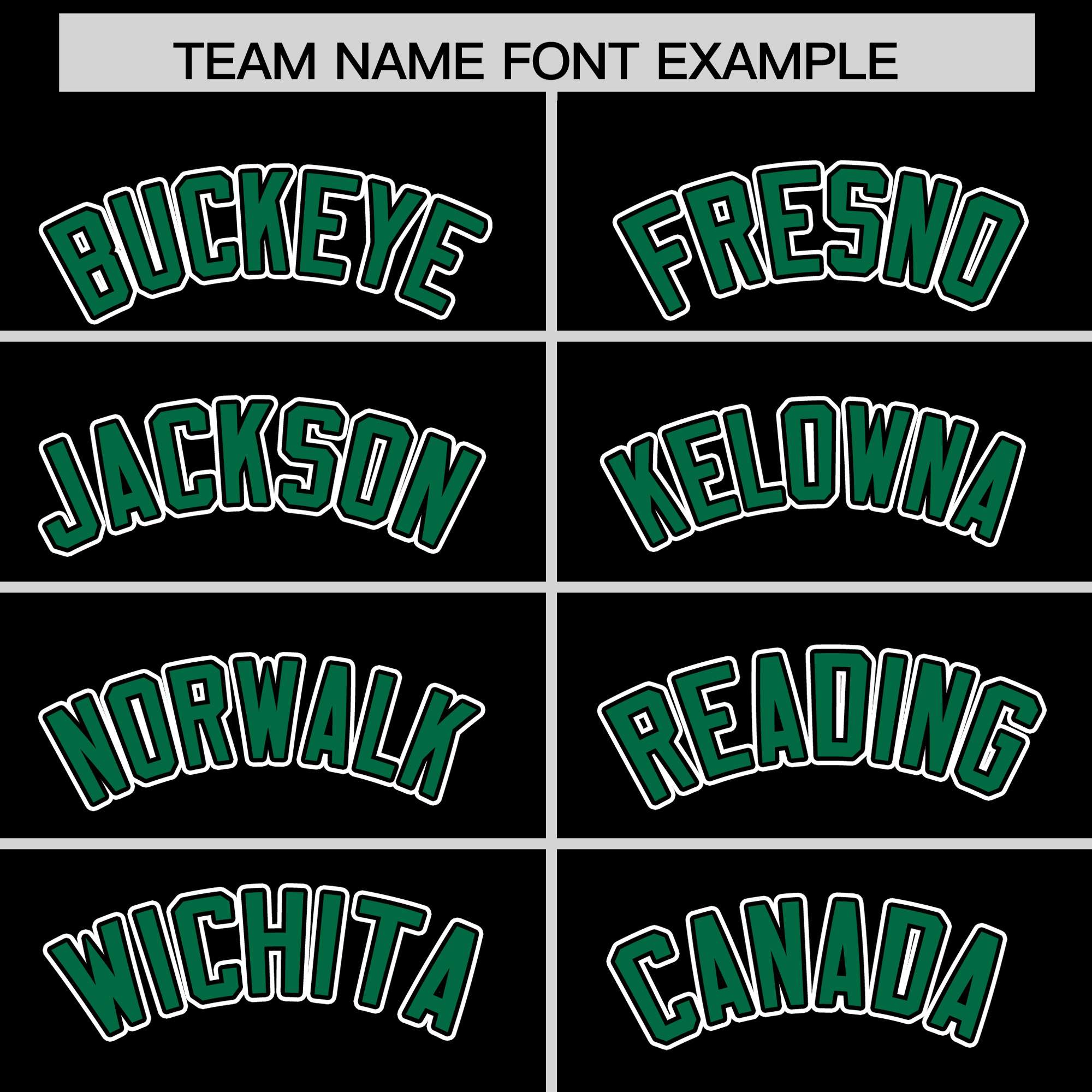Custom Black Kelly Green Contrast Raglan Sleeves Authentic Baseball Jersey
