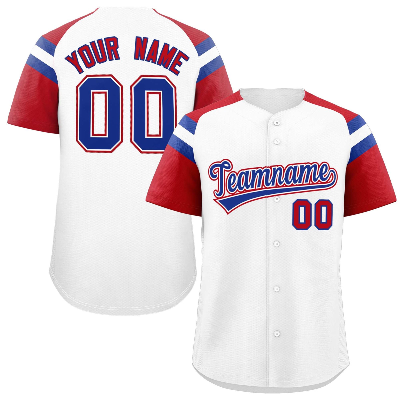 Custom-White-Red-Contrast-Raglan-Sleeves-Authentic-Baseball-Jersey-002