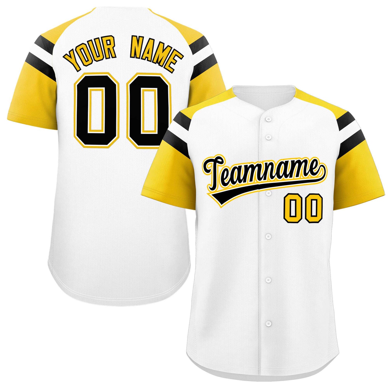 Custom-White-Gold-Contrast-Raglan-Sleeves-Authentic-Baseball-Jersey-004