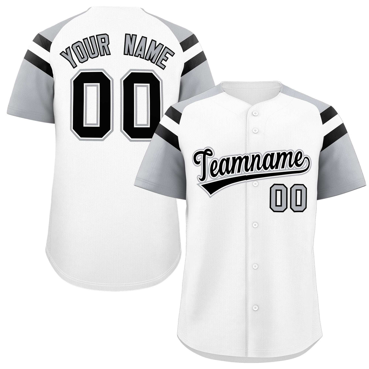 Custom-White-Silver-Contrast-Raglan-Sleeves-Authentic-Baseball-Jersey-006