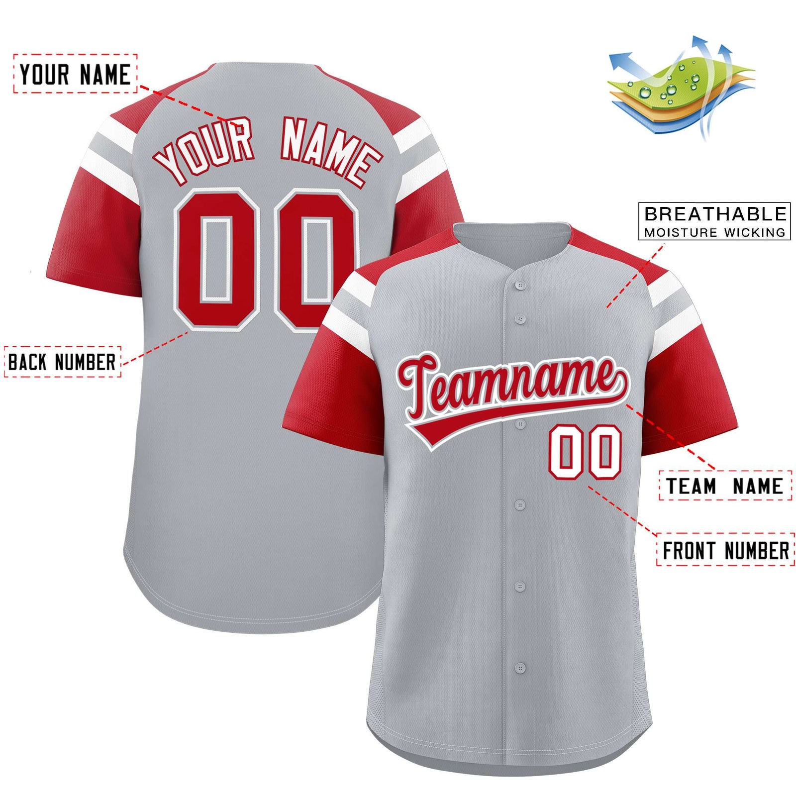 Custom-Silver-Red-Contrast-Raglan-Sleeves-Authentic-Baseball-Jersey-032