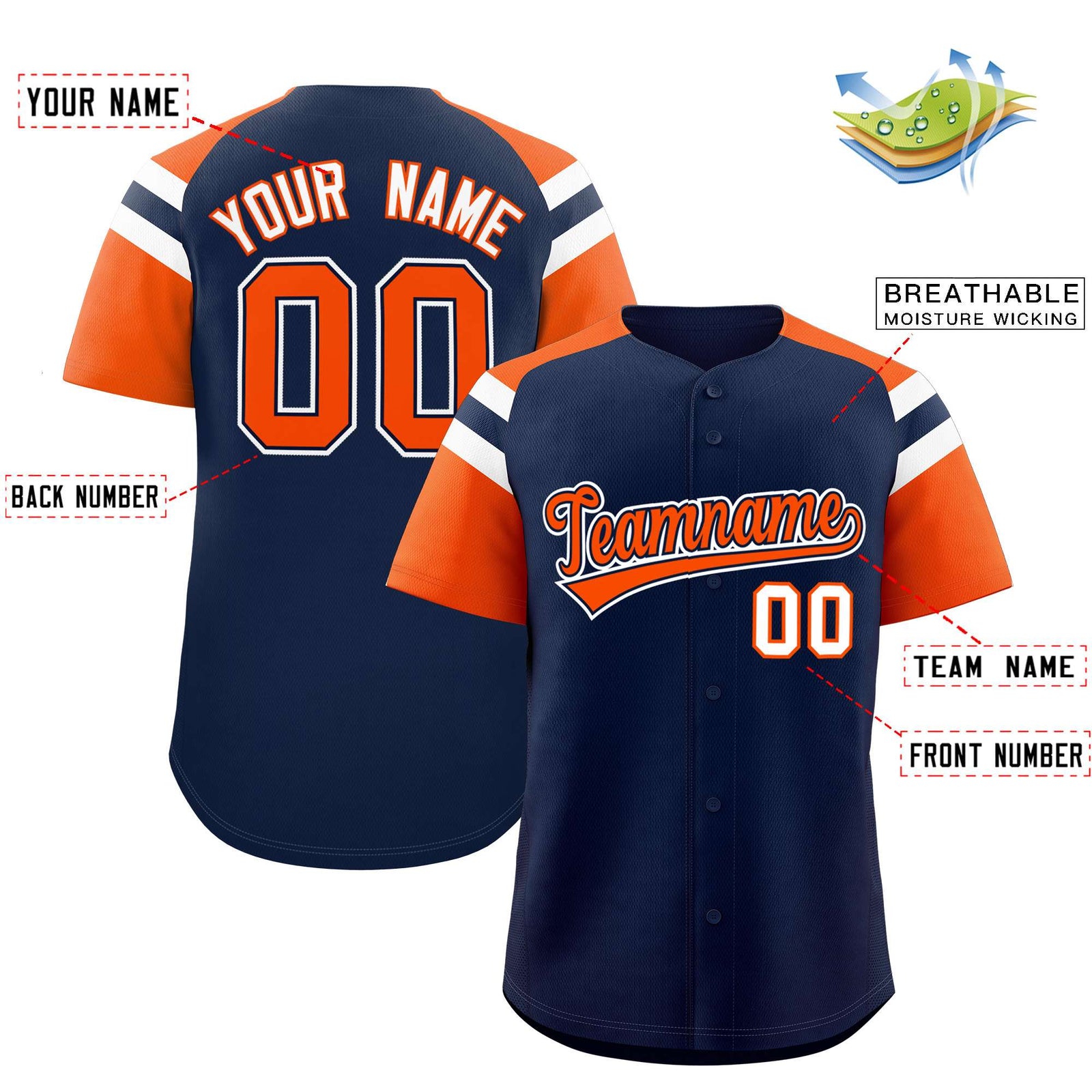 Custom-Navy-Orange-Contrast-Raglan-Sleeves-Authentic-Baseball-Jersey-035